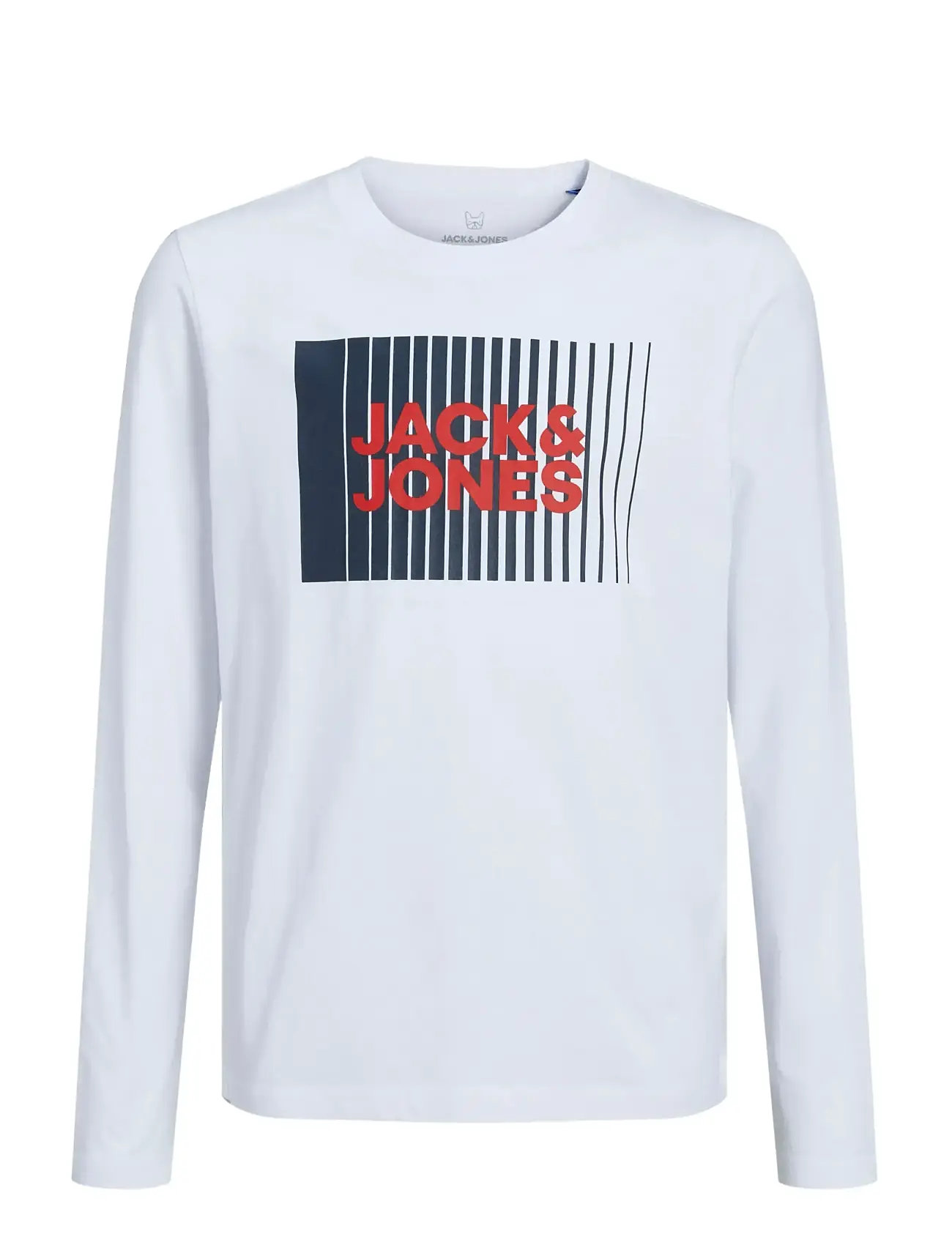 Jjecorp Logo Tee Play Ls O-Neck Noos Jnr White Jack & J S