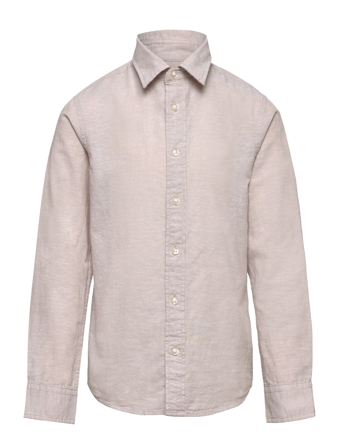 Jjelinen Blend Shirt Ls Sn Jnr Beige Jack & J S