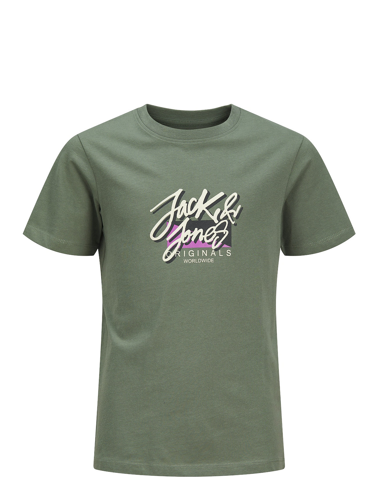 Jortampa Fastrunner1 Tee Ss Crewneck Jnr Khaki Jack & J S