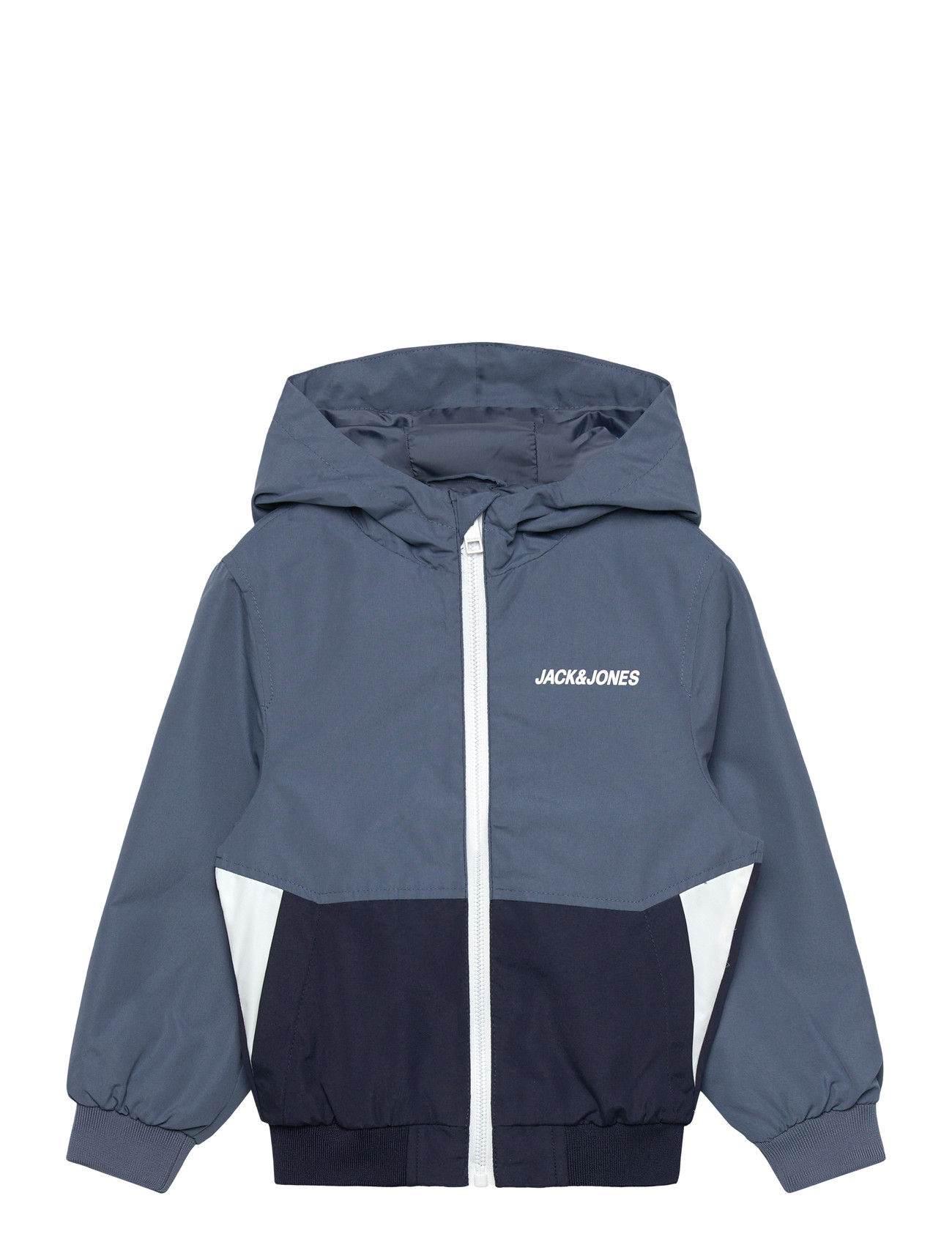Jack & Jones Jjerush Blocking Hood Bomber Noos Mni, 98, Blue, Jakker & Frakker > Bomber, Børn