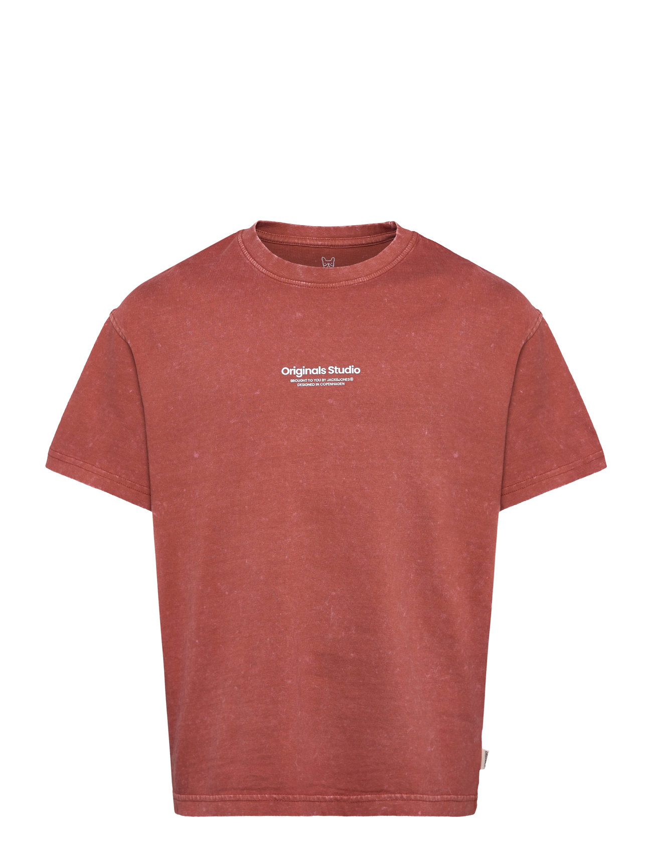 Jorvesterbro Wash Tee Ss Crew Neck Jnr Brown Jack & J S