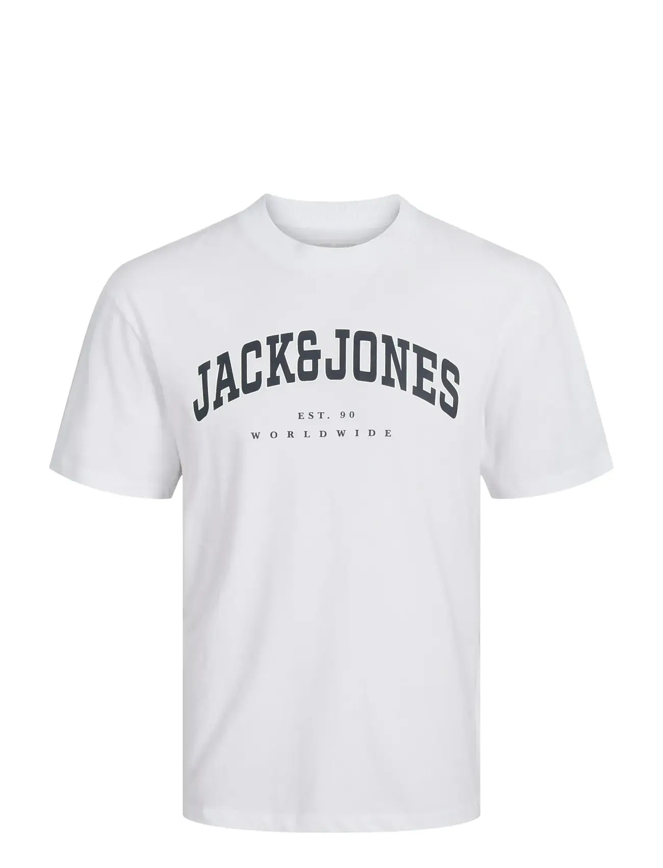 Jjecaleb Varsity Tee Ss O-Neck Noos Jnr White Jack & J S