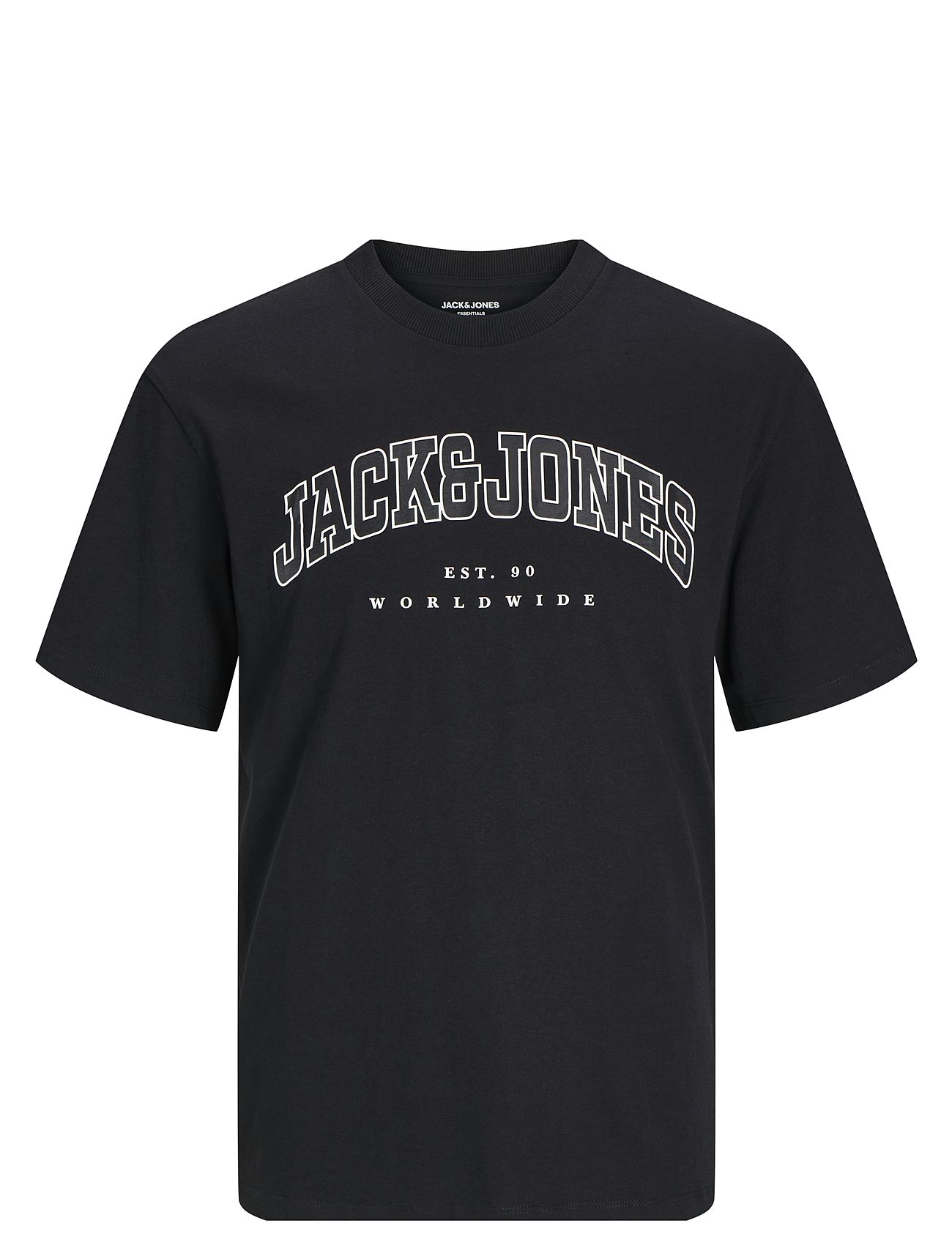 Jjecaleb Varsity Tee Ss O-Neck Sn Mni Black Jack & J S