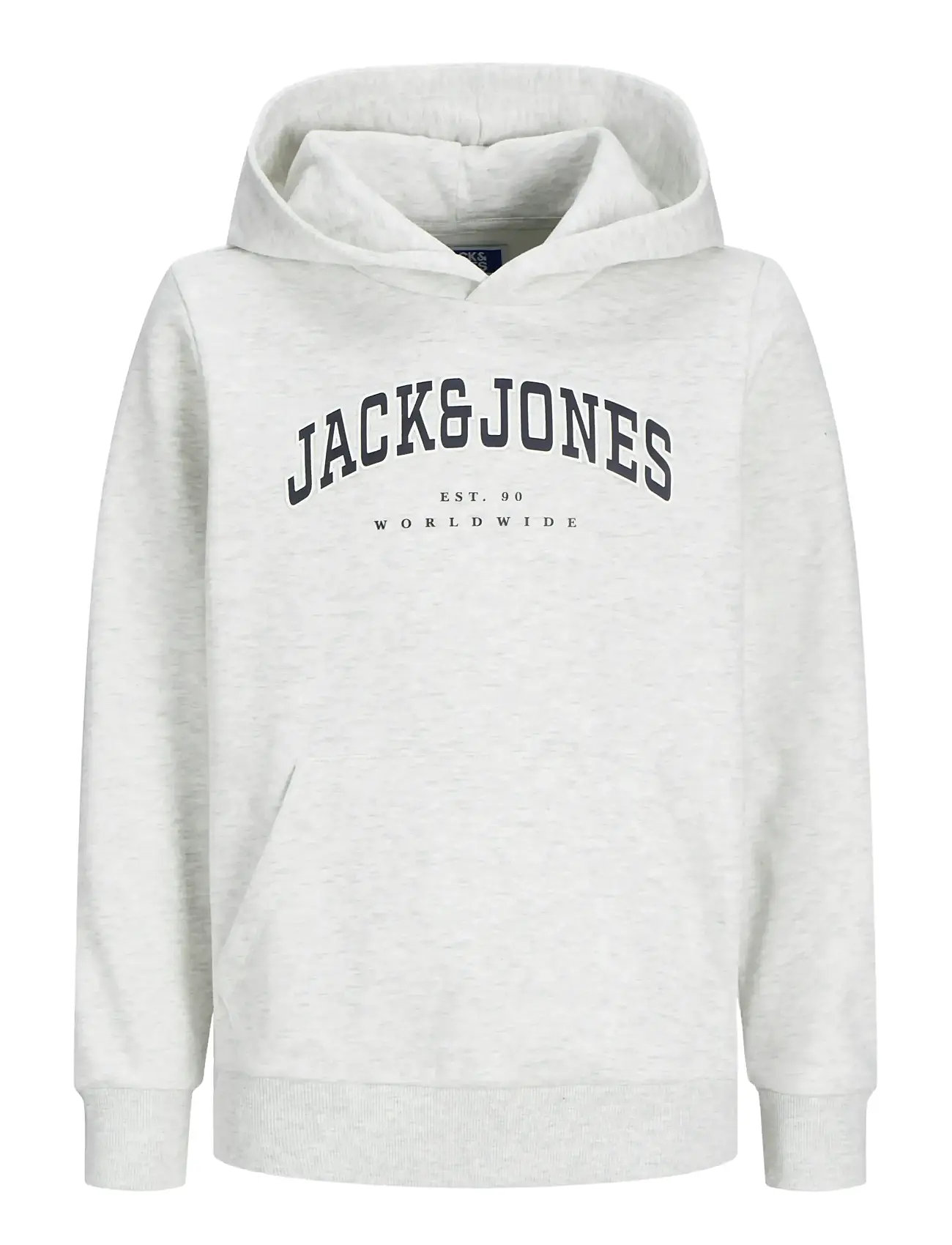 Jjecaleb Varsity Sweat Hood Noos Jnr Grey Jack & J S