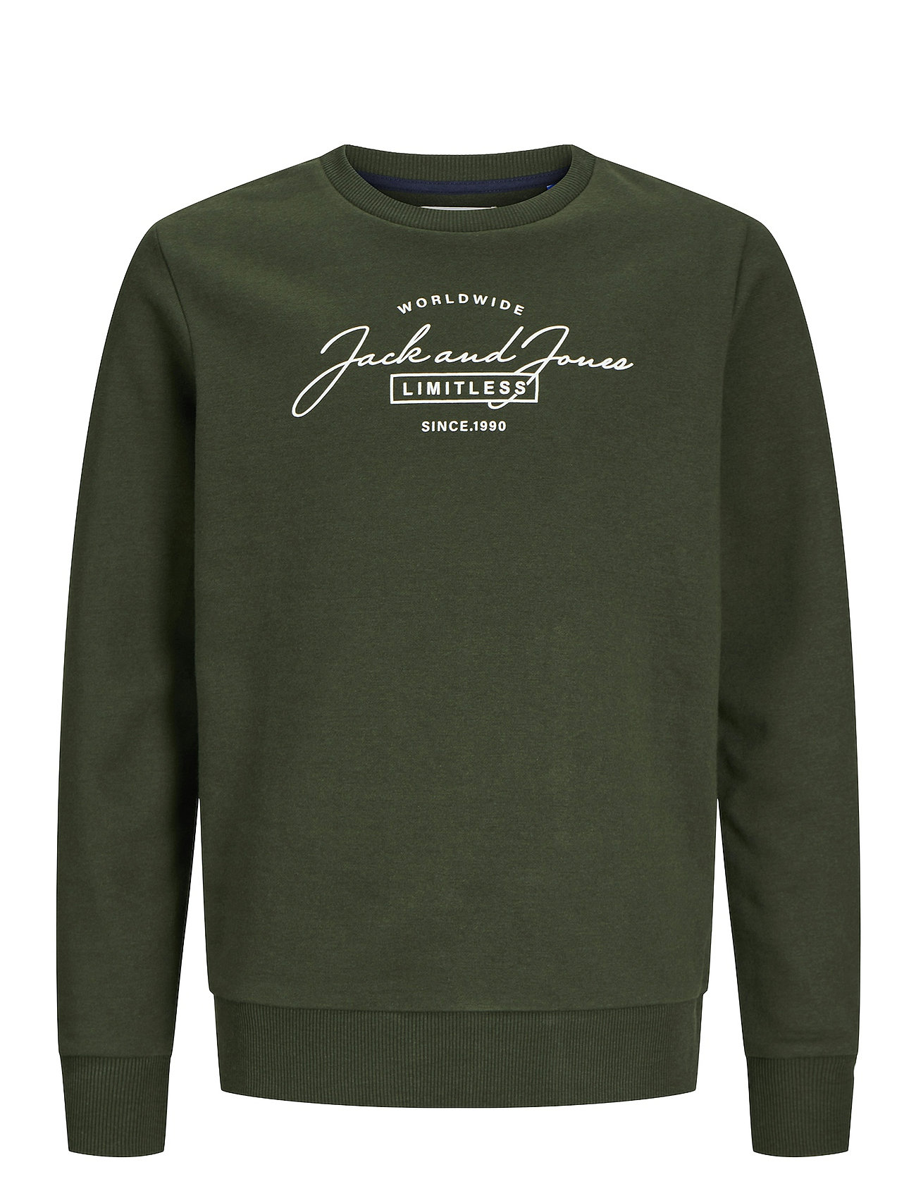 Jjferris Sweat Crew Neck Jnr Green Jack & J S