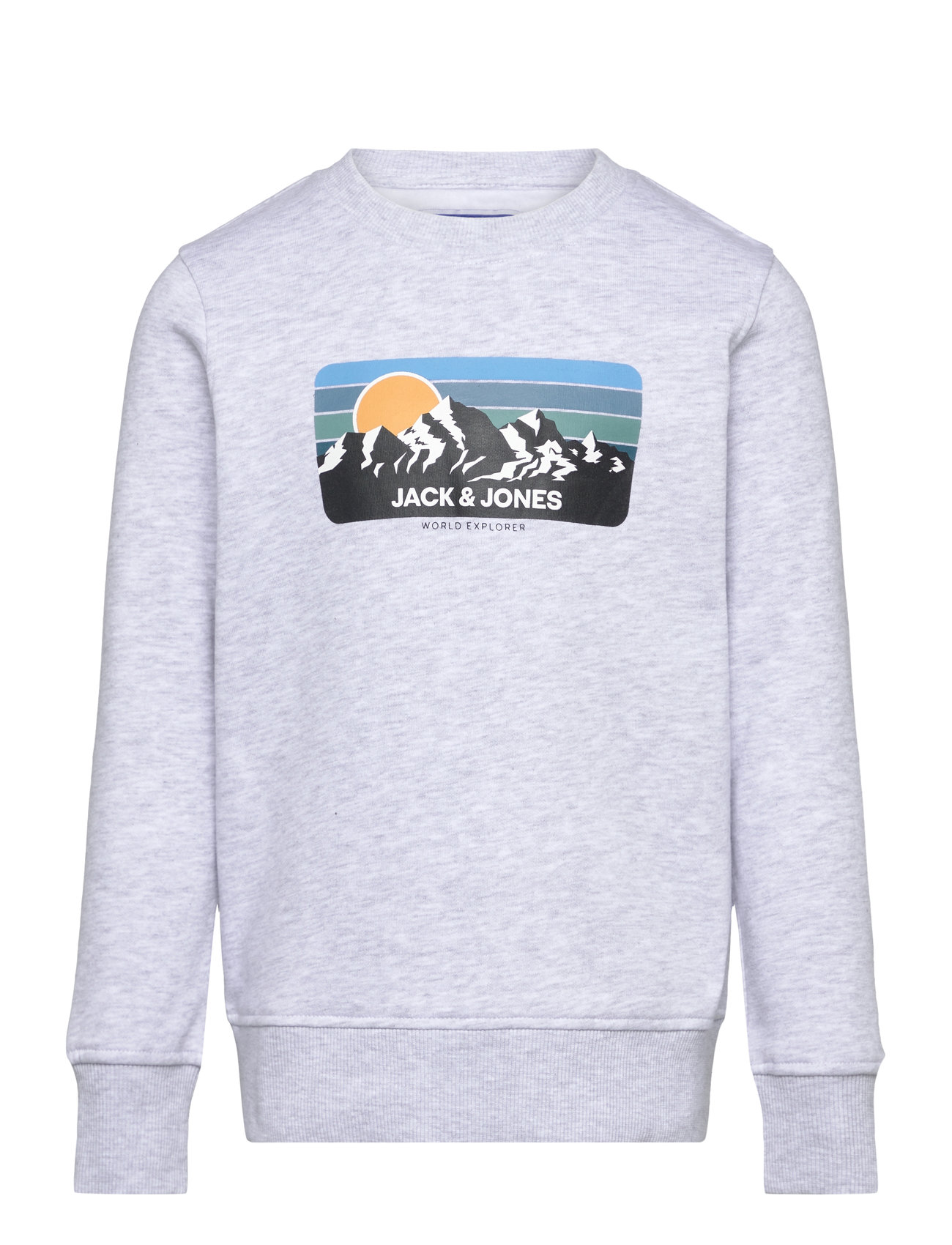 Jjpeak Sweat Crew Neck Jnr Grey Jack & J S