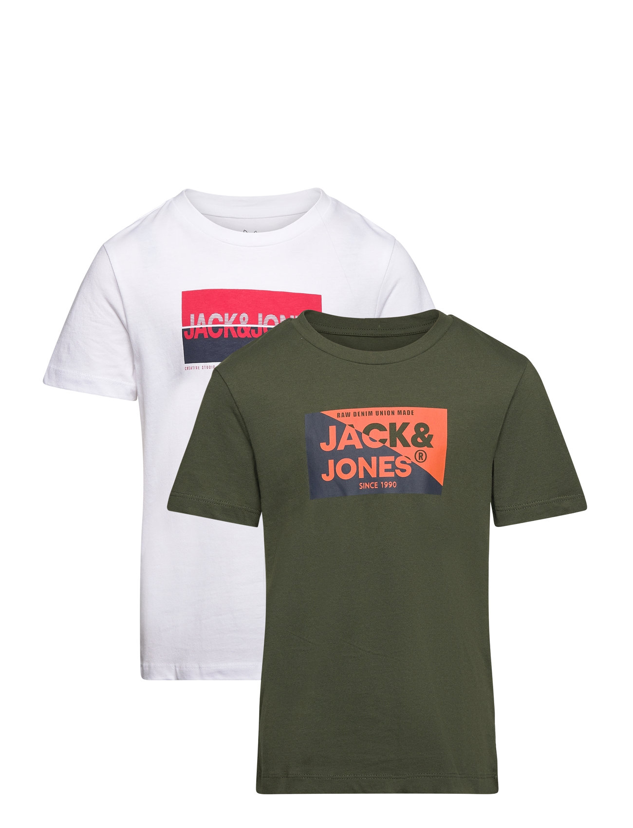 Jjnolan Tee Ss Crew Neck 2Pk Mp Mni Patterned Jack & J S