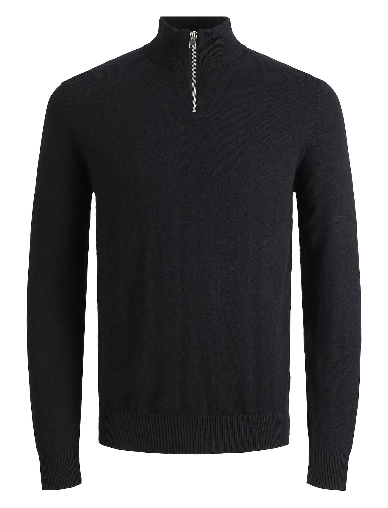 Jack & J S Jjeemil Knit Half Zip Noos Jnr Svart