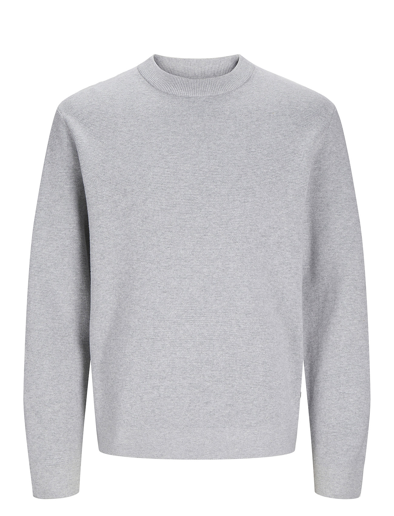 Jprblamilano Stitch Knit Crew Neck Jnr Grey Jack & J S