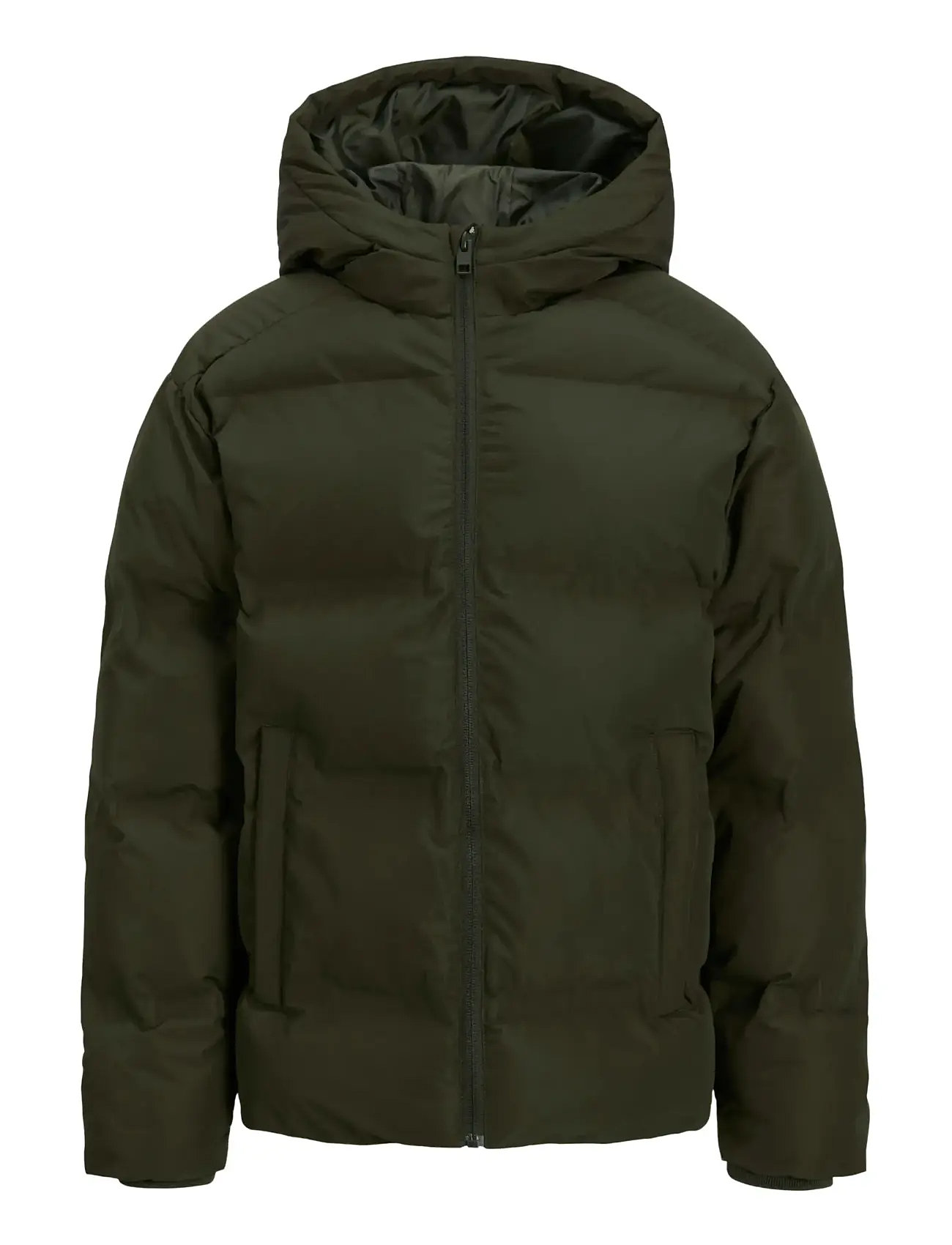 JACK & JONES Jjesoho Puffer Hood Sn Jnr Khaki - 176 - Kinder