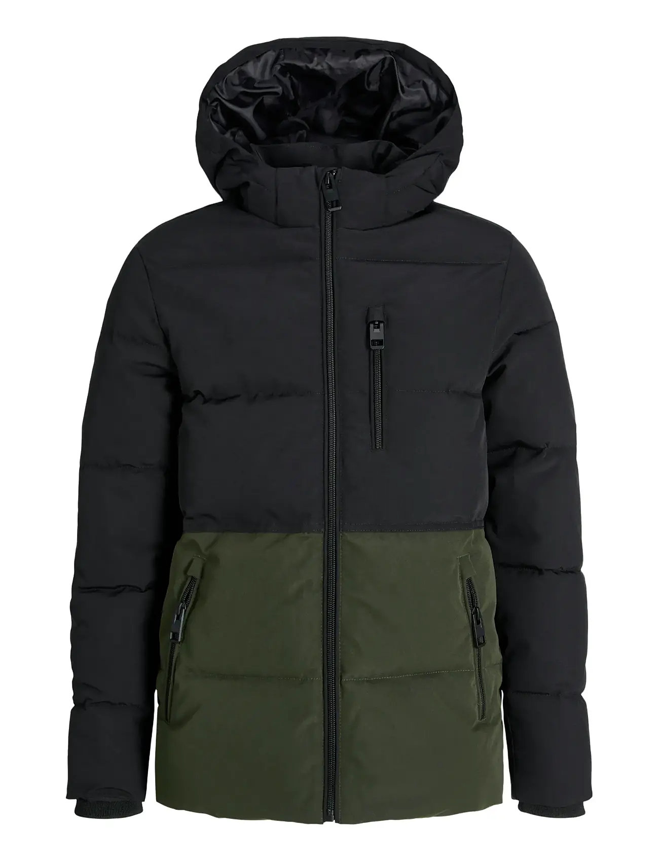 JACK & JONES Jjeowen Puffer Sn Jnr Khaki - 152 - Kinder