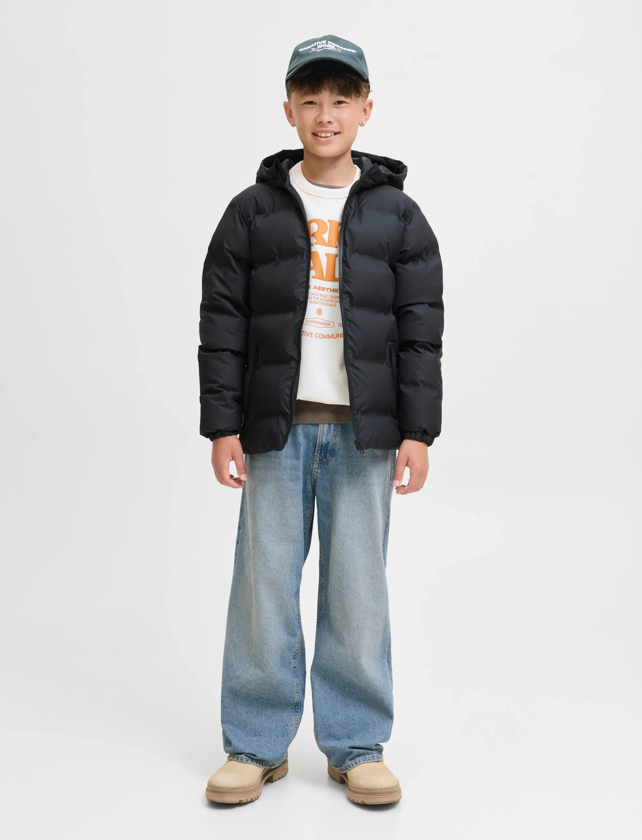 JACK & JONES Jorpaul Tons-Chaqueta Acolchada Reversible, Azul