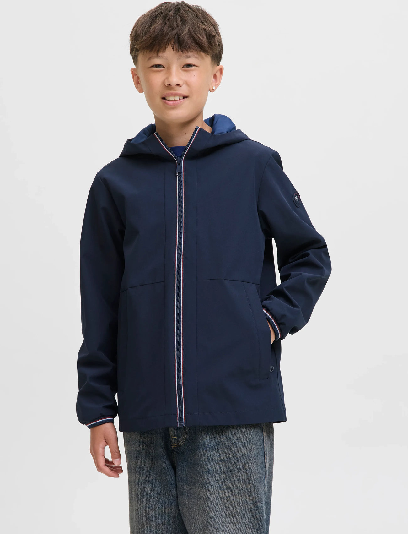 Jack & Jones Jjbrook Light Jacket Jnr, 164, Navy, Jakker & Frakker > Lette Jakker, Børn