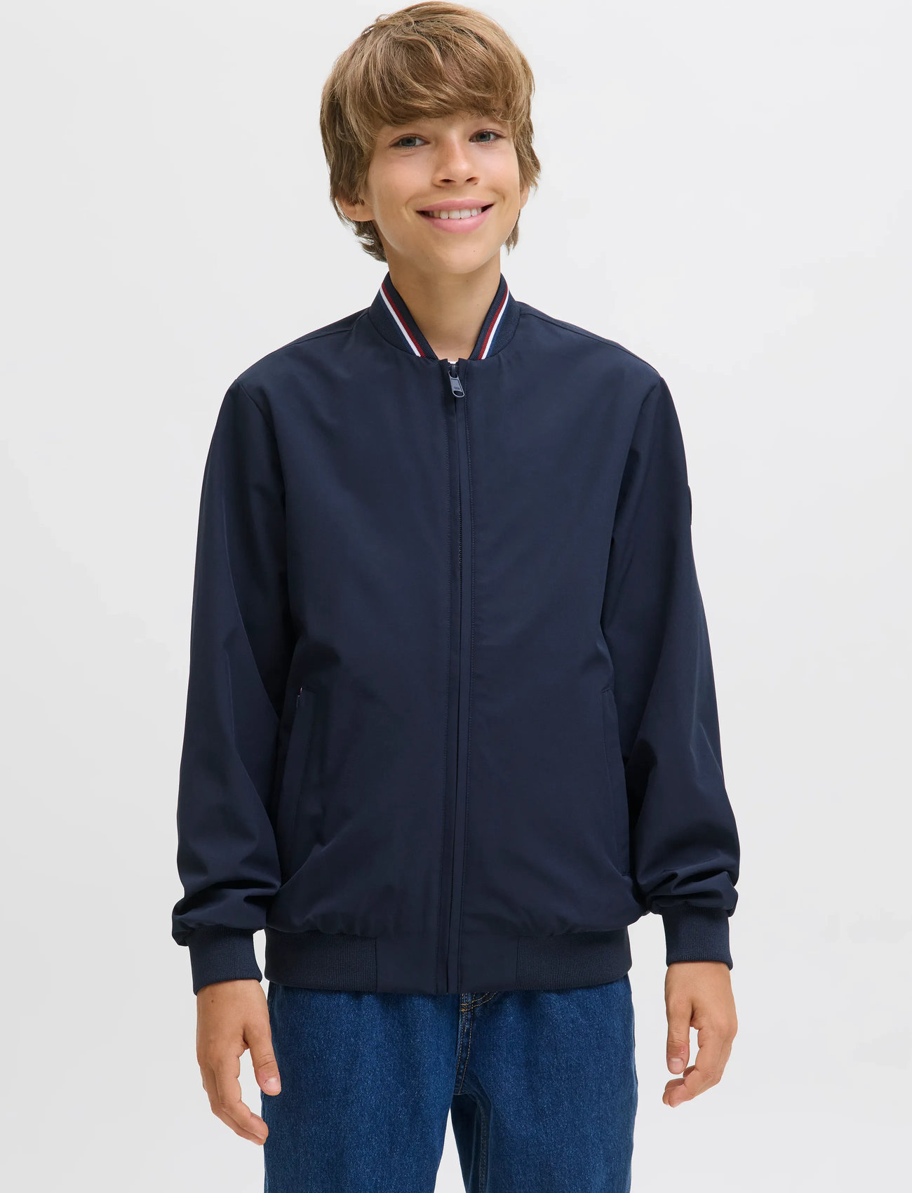 Jack & Jones Jjbrook Bomber Jnr, 164, Navy, Jakker > Bomberjakker, Herre