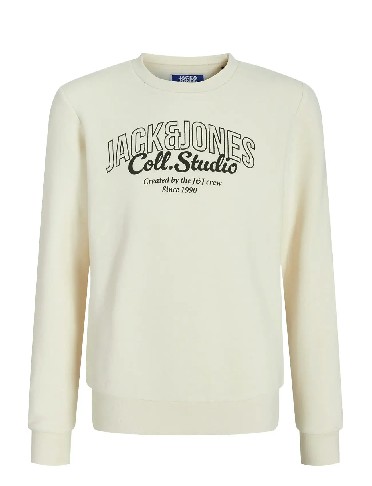 JACK & JONES Jjmakoto Sweat Crew Neck Jnr Cream - 176 - Kinder