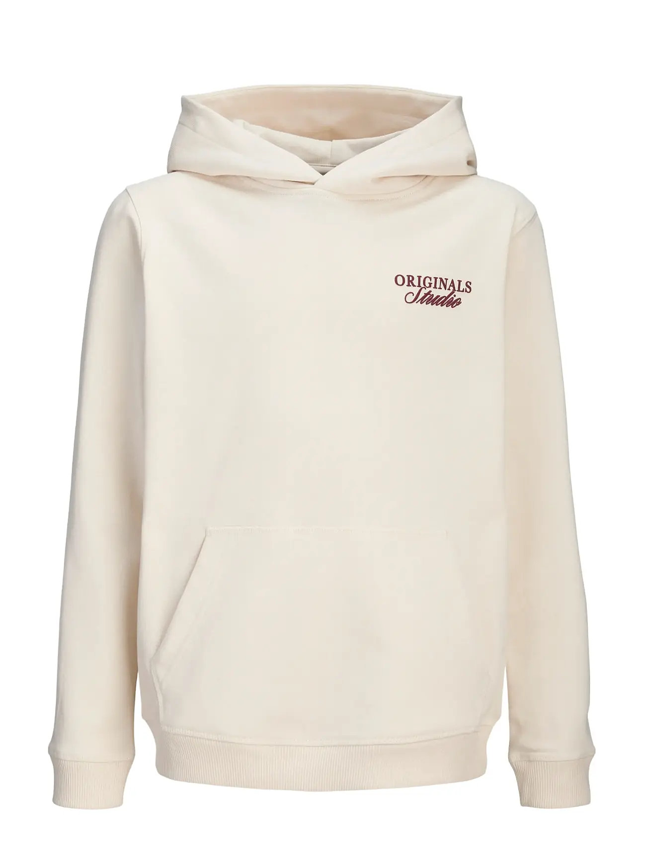 JACK & JONES Jornorrebro Typo Back Sweat Hood Sn Jnr Cream - 140 - Kinder