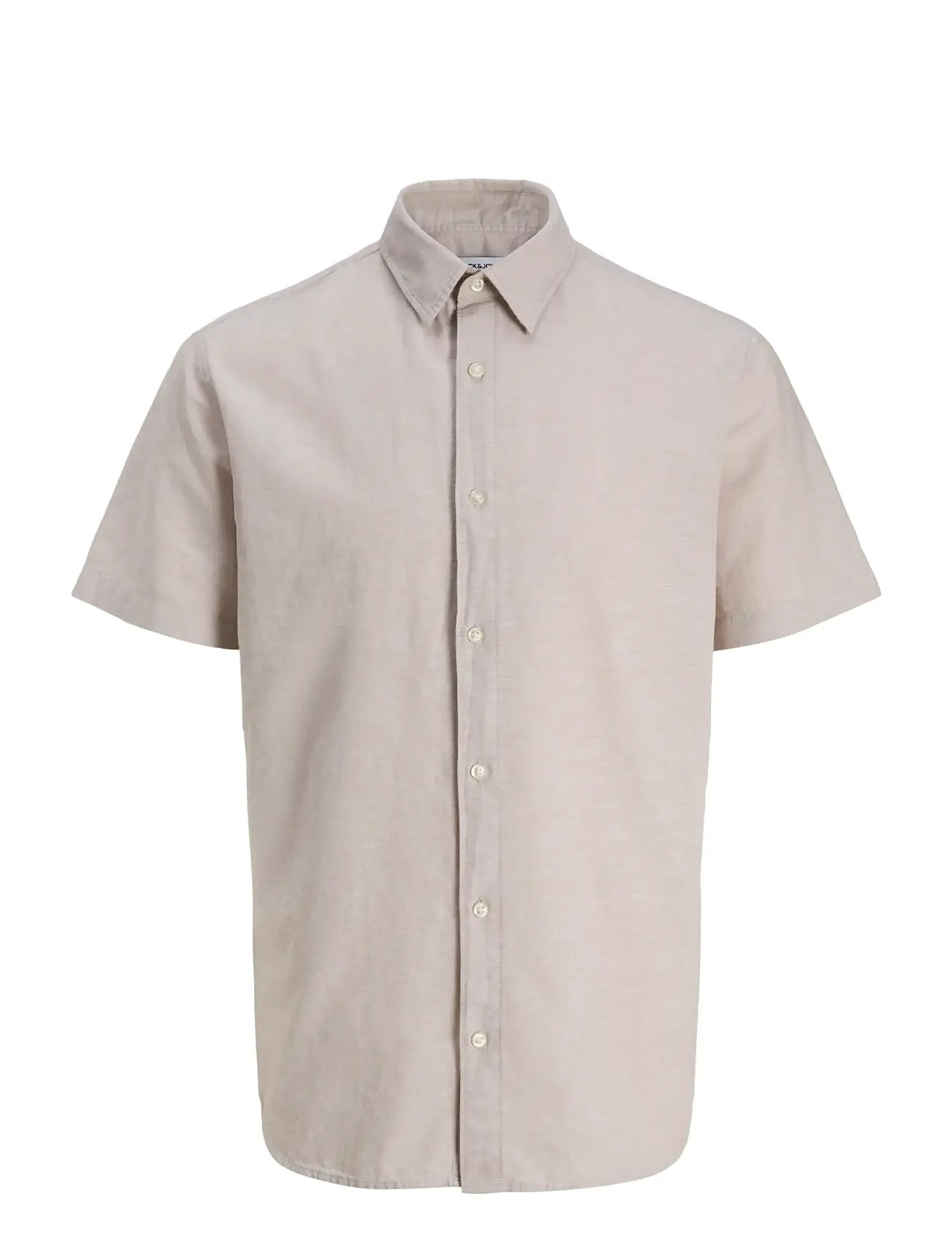 JACK & JONES Jjebreeze Linen Blend Shirt S/S Sn Mni Beige - 110 - Kinder