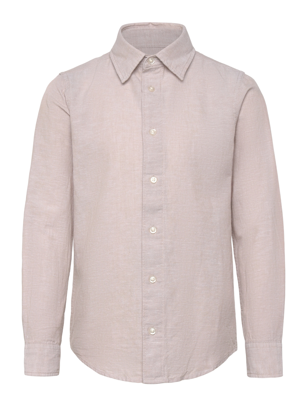 JACK & JONES Jjebreeze Linen Blend Shirt L/S Sn Jnr Beige - 164 - Kinder