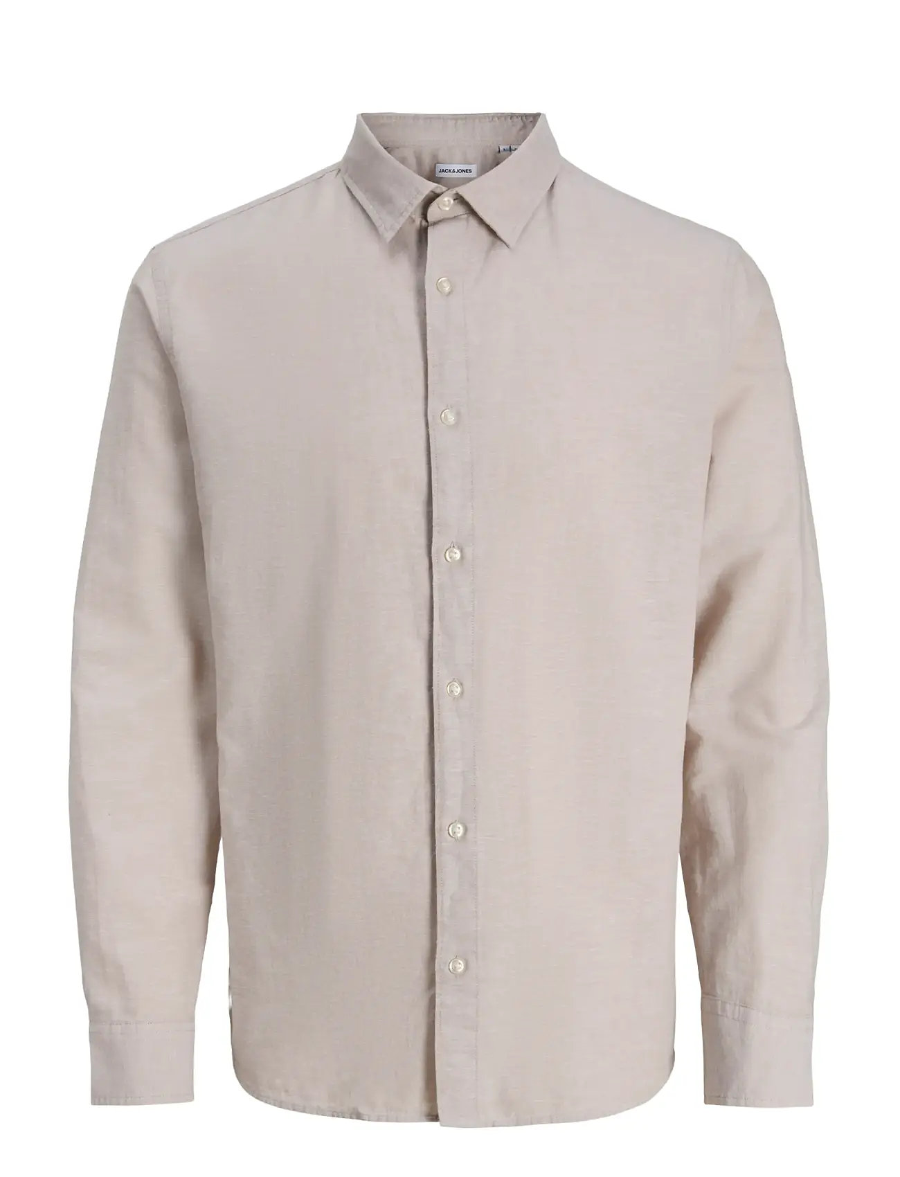 JACK & JONES Jjebreeze Linen Blend Shirt L/S Sn Mni Beige - 116 - Kinder