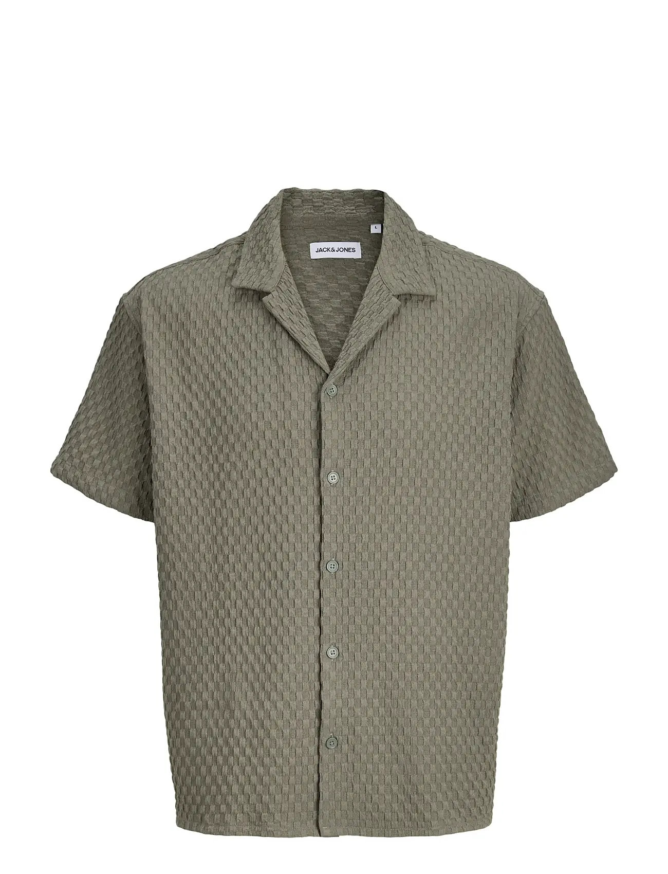 JACK & JONES Jjsean Resort Shirt Ss Jnr Khaki - 140 - Kinder