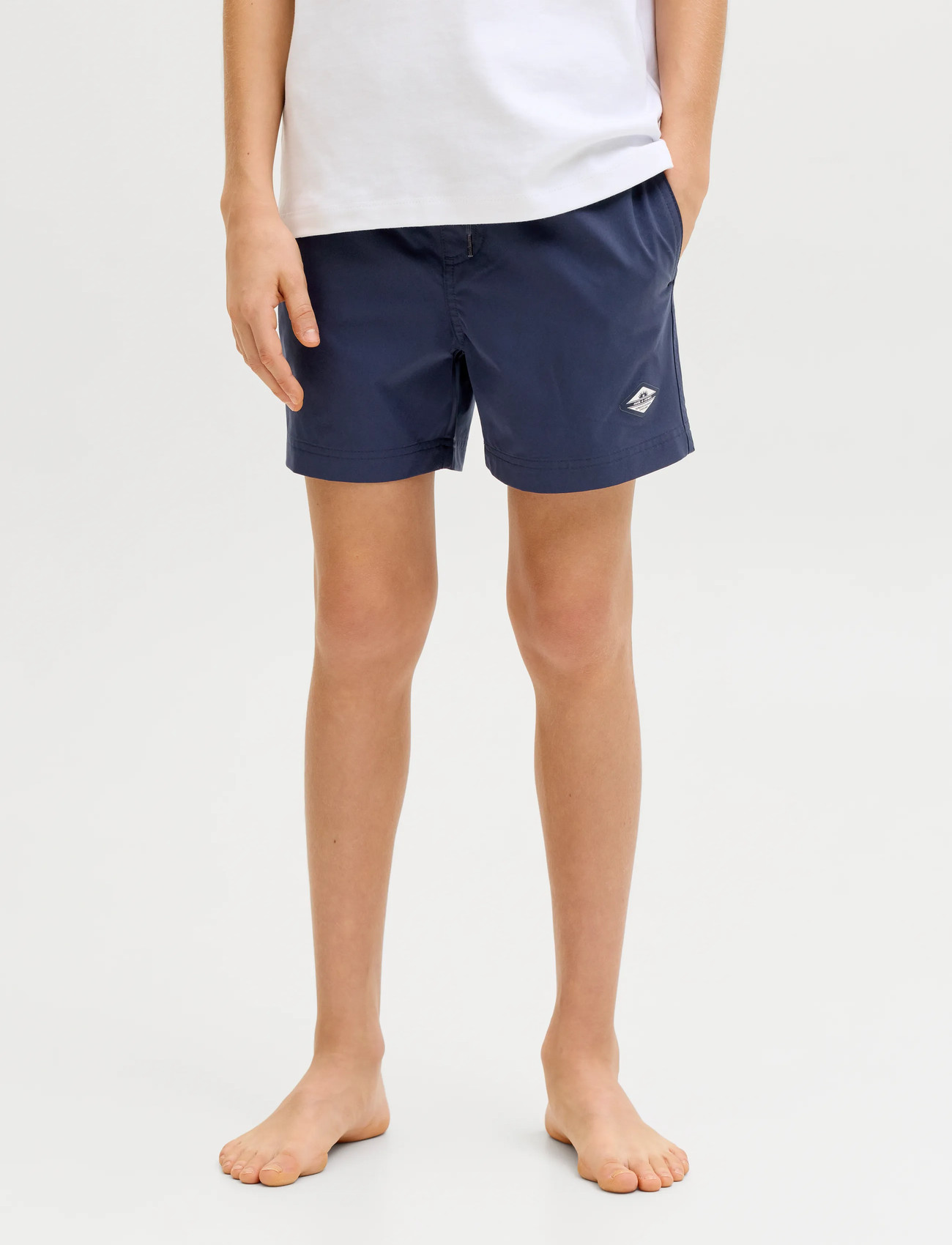 Jack & Jones Jpstmaui Surf Double Wb Swimshort Sn Jnr, 140, Navy, Badetøj > Badeshorts, Børn