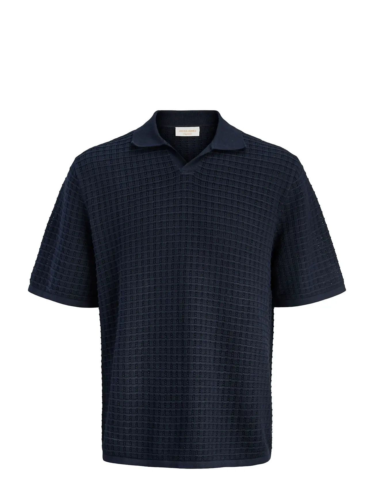 JACK & JONES Jornantucket Split Neck Polo Jnr Navy - 140 - Kinder