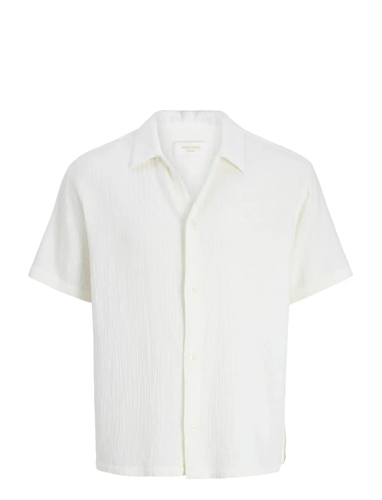 JACK & JONES Jornantucket Double Cloth Shirt Ss Jnr Weiß - 164 - Kinder
