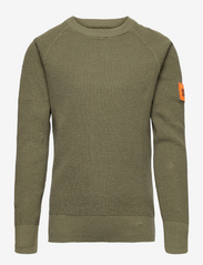 JCOCLASSIC WAFFLE KNIT CREW NECK JNR - FOUR LEAF CLOVER