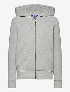 JJEBASIC SWEAT ZIP HOOD JR - hoodies - light grey melange