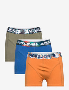 Boy's Jack Jones Junior Plus 2 Pack Coton Jogger Shorts en Bleu et Vert 