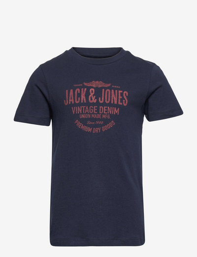 Jack & Jones Junior Jungen Jjelogo Blocking Tee Ss Noos Jr T-Shirt