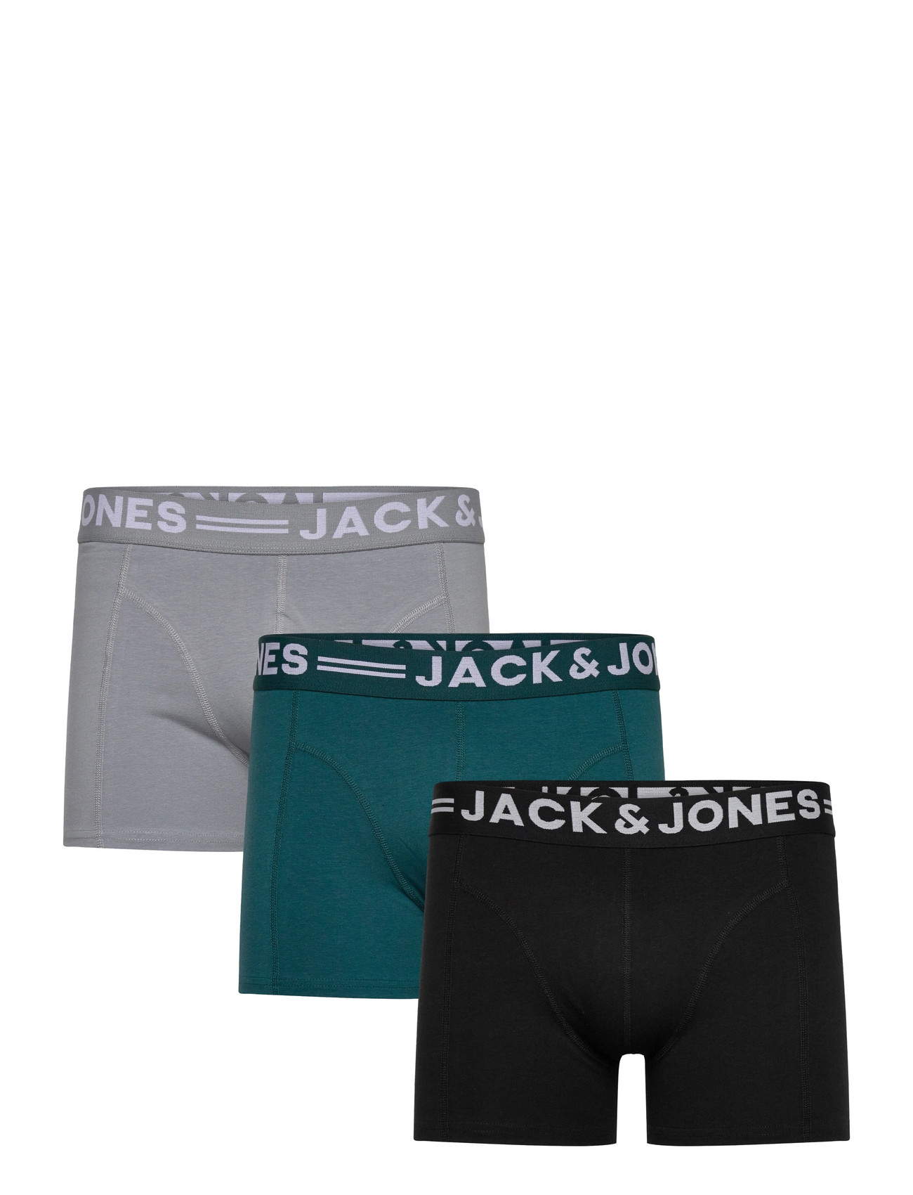 JACK & JONES Sense Trunks 3-Pack Noos Grau - XL - Herren