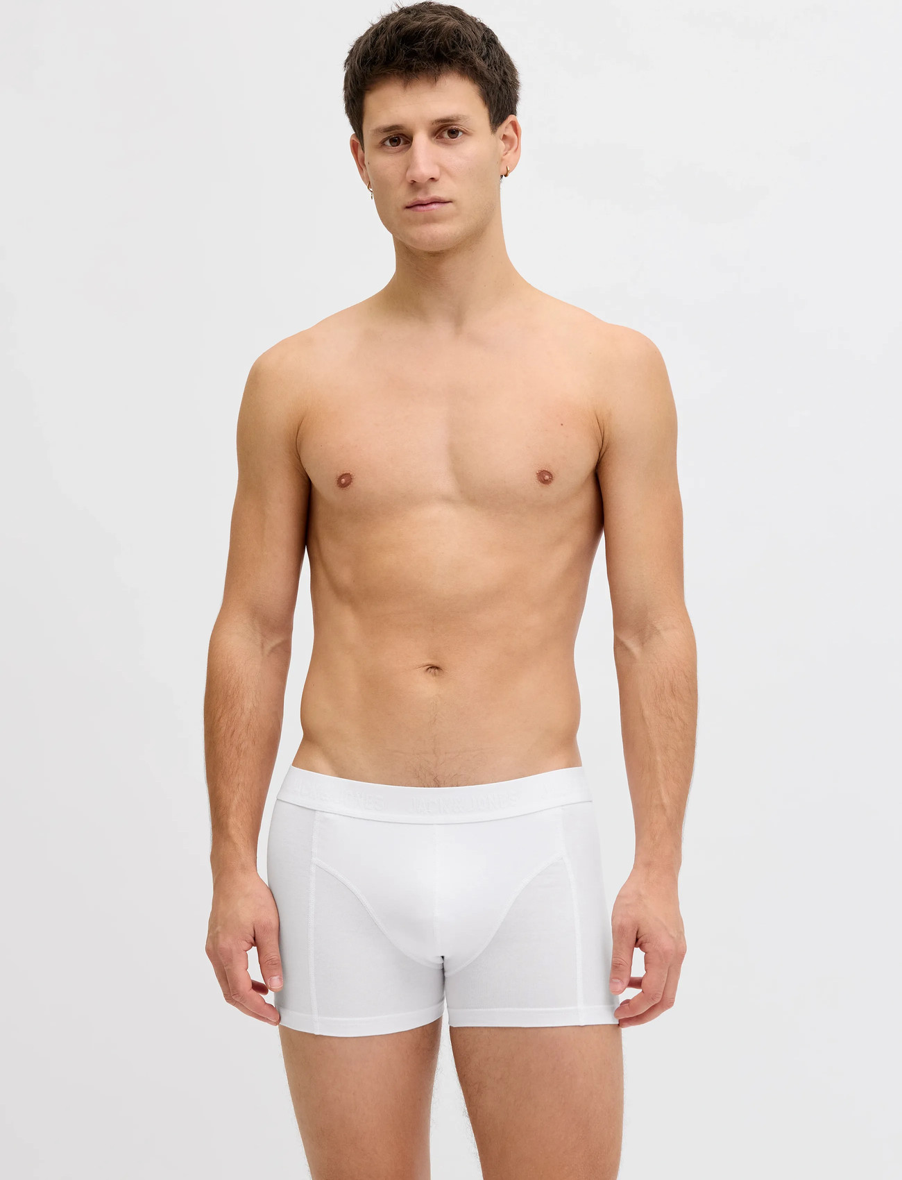 Jack & Jones Jacwaistband Trunks 3 Pack Noos, M, White, Undertøj > Boksere, Herre