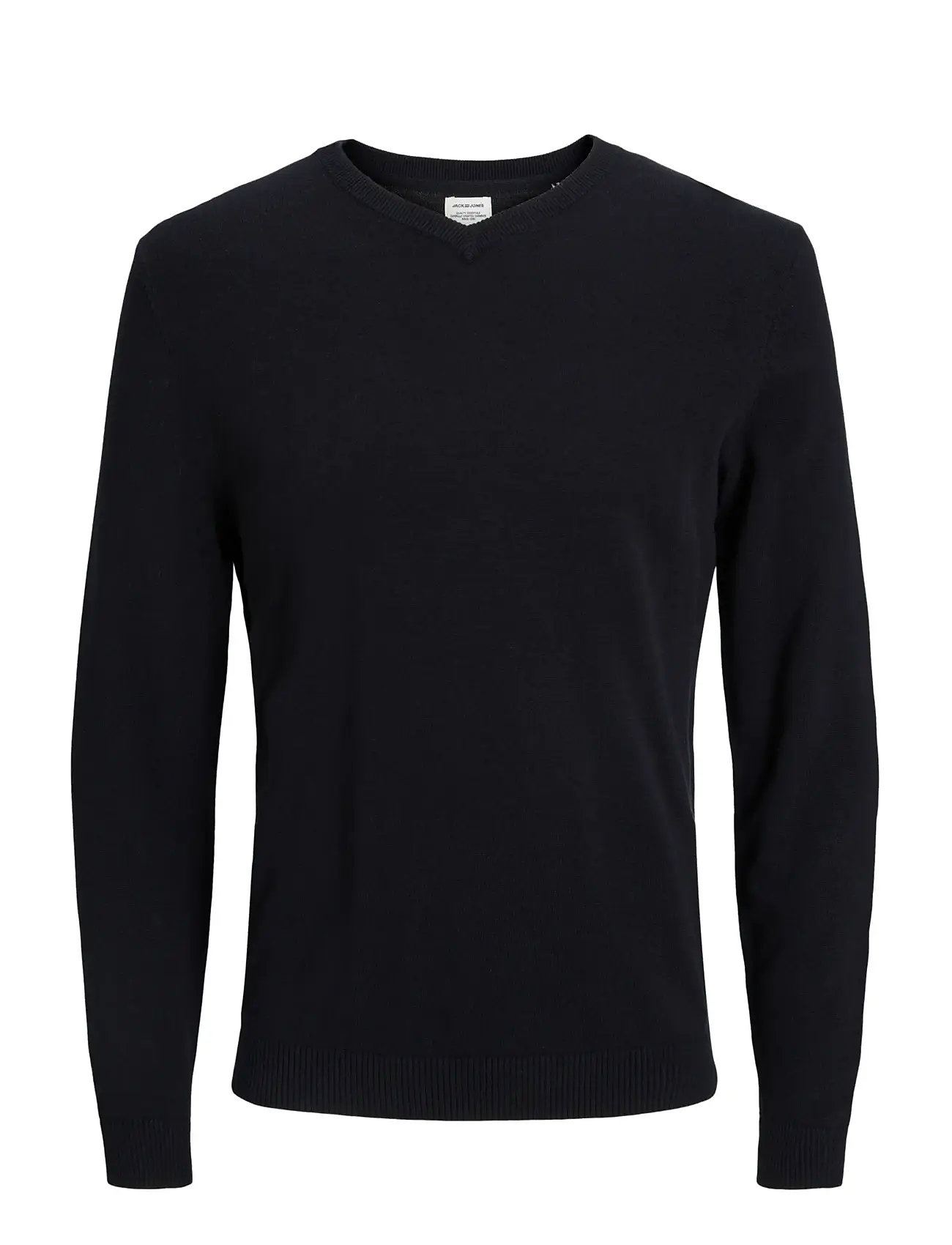 Jjebasic Knit V-Neck Noos Black Jack & J S