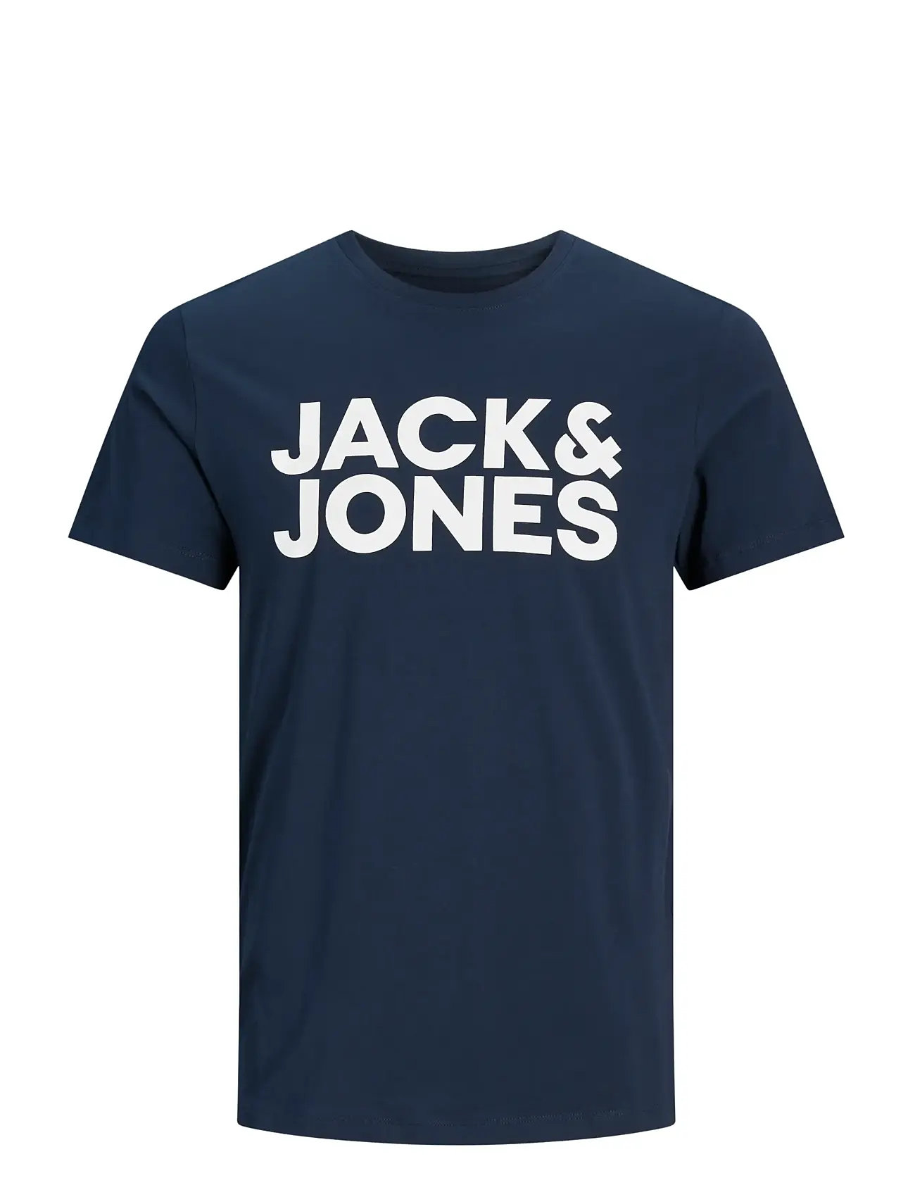 JACK & JONES T-shirt homme col rond manches courtes Jjecorp Logo Tee - Navy imprimé Navy blazer / print - Prêt-à-Porter