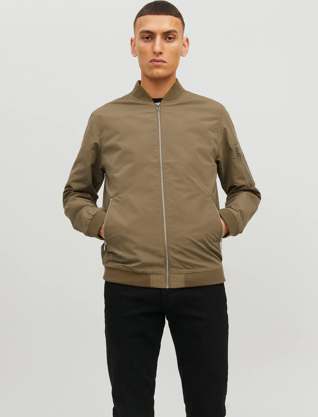 Jack & Jones Jjerush Bomber Noos, L, Green, Jakker > Bomberjakker, Herre