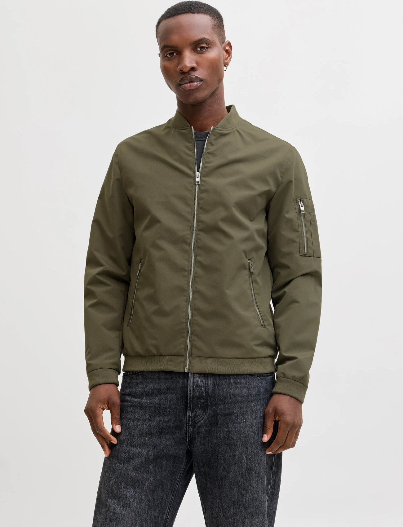 Jack & Jones Jjerush Bomber Noos, XXL, Green, Jakker > Bomberjakker, Herre