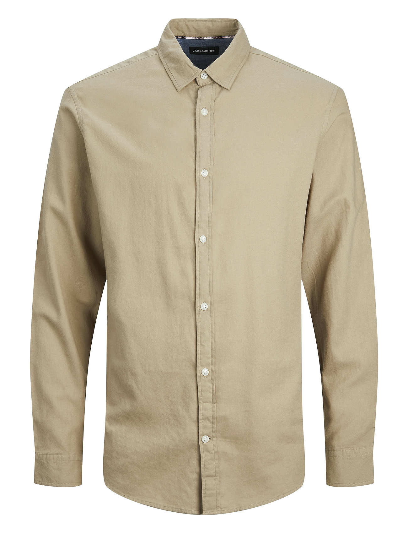Jjegingham Twill Shirt L/S Noos Beige Jack & J S