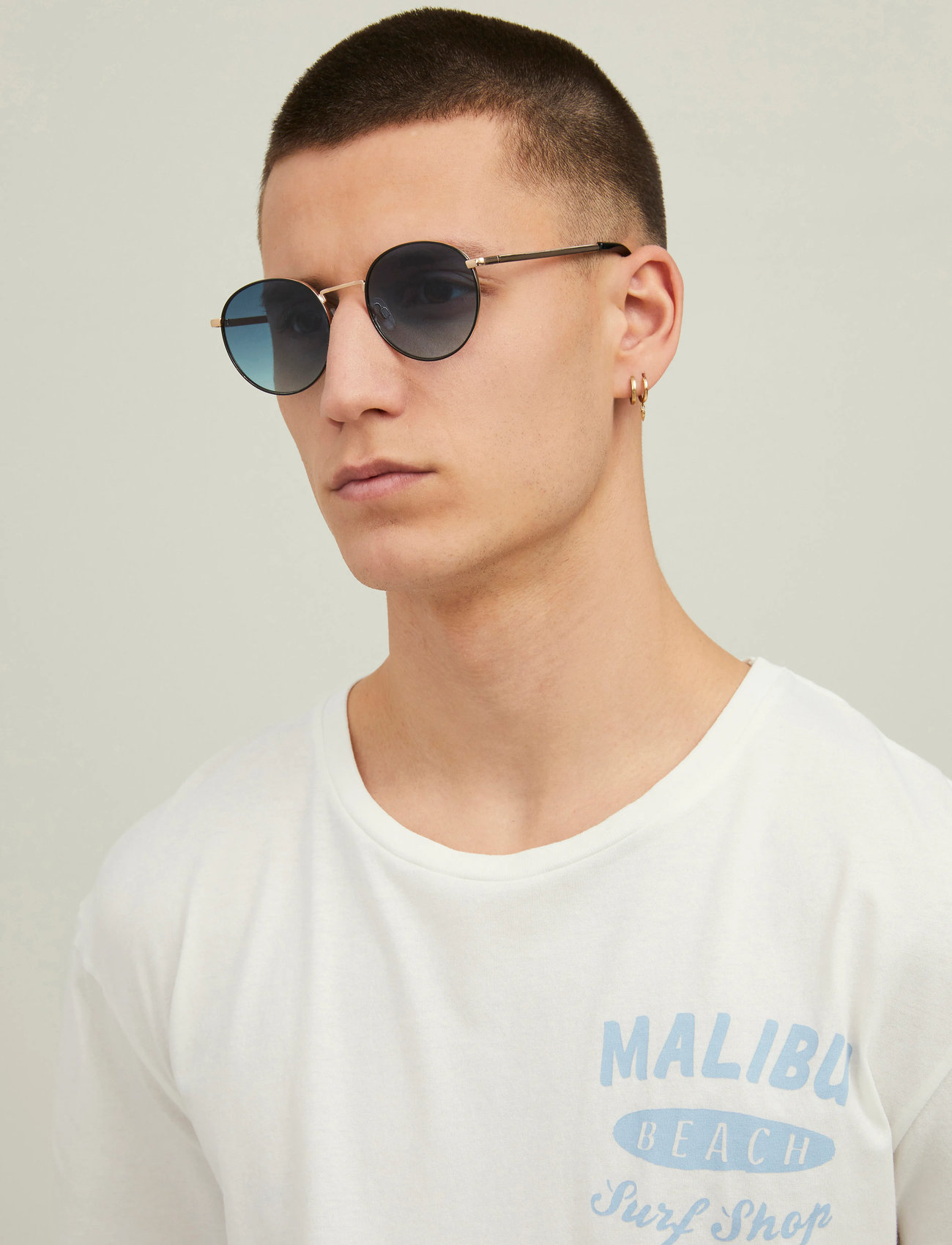 Jack & Jones Jacryder Sunglasses Noos, One Size, Gold, Solbriller > Wayfarer-Solbriller Med D-Stel, Herre