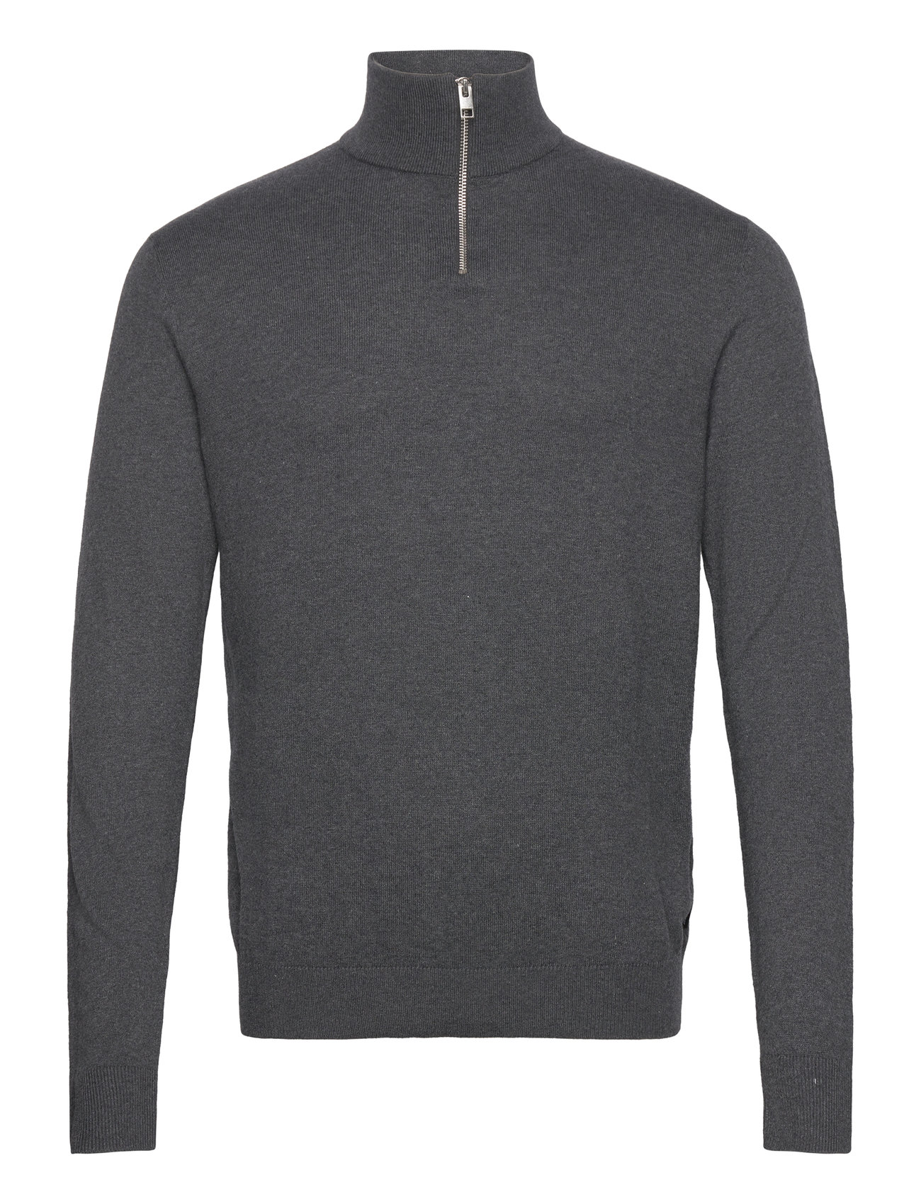 Jjeemil Knit Half Zip Noos Tops Knitwear Half Zip Jumpers Grey Jack & J S