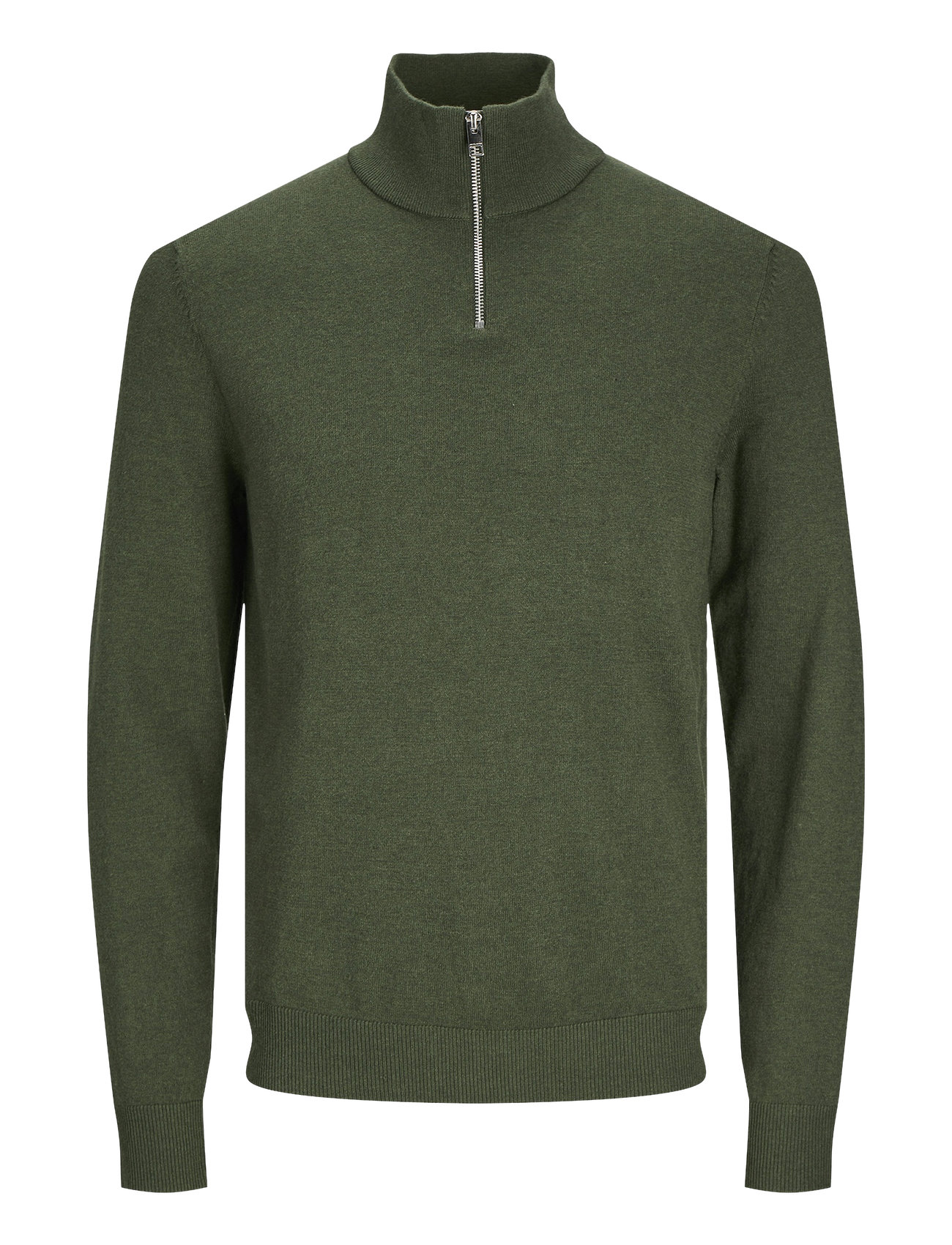 Jjeemil Knit Half Zip Noos Tops Knitwear Half Zip Jumpers Khaki Green Jack & J S