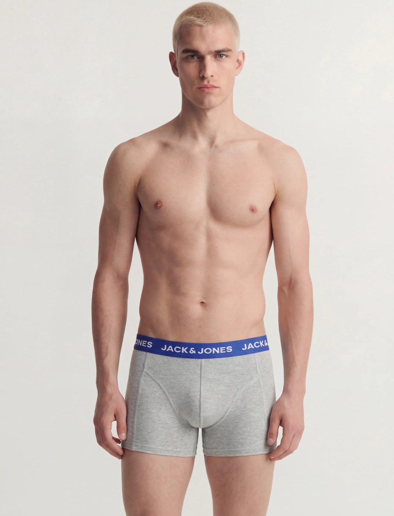 Jack & Jones Jacsolid Trunks 10 Packs Noos, L, Grey, Undertøj > Boksere, Herre
