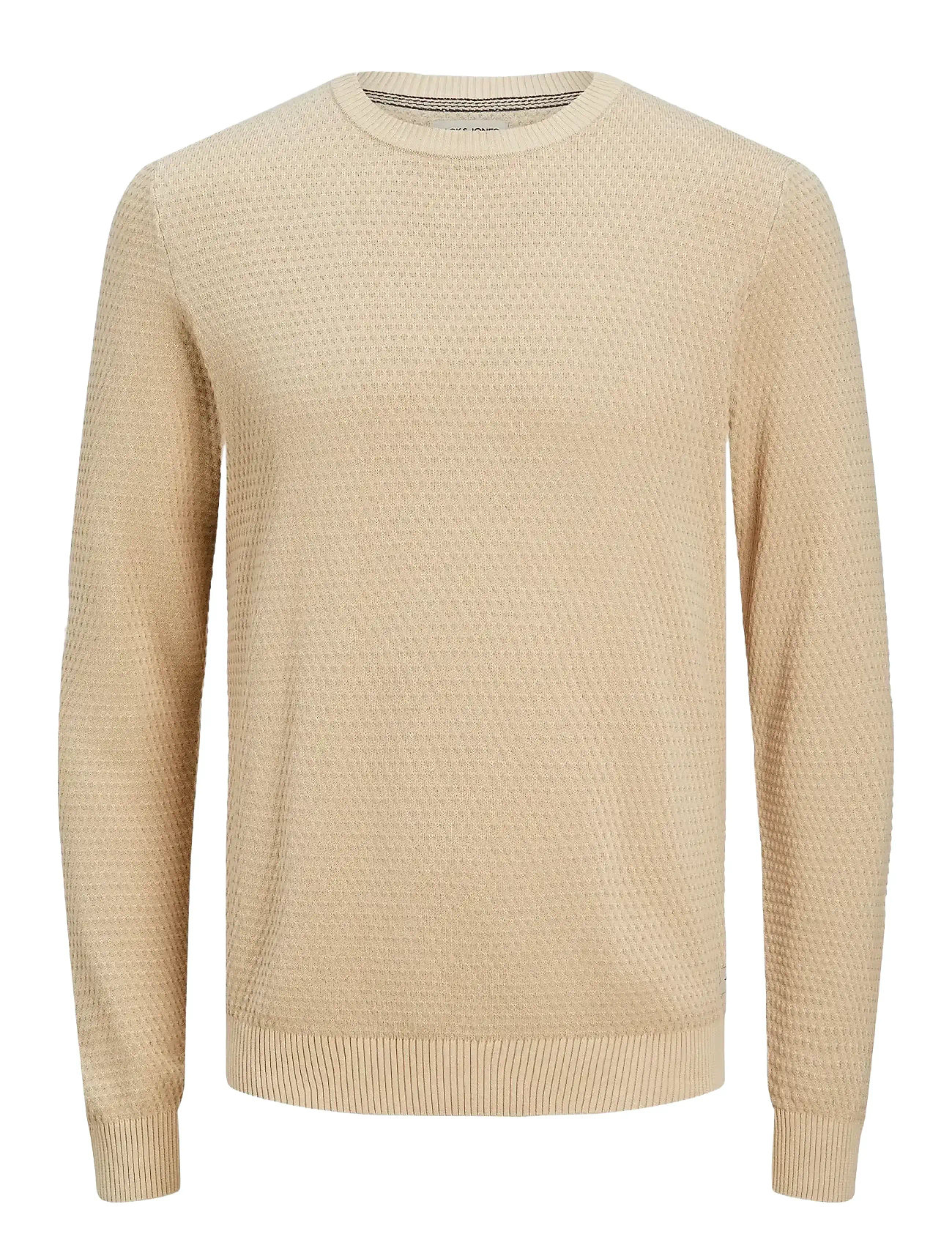 Jjeatlas Knit Crew Neck Noos Beige Jack & J S
