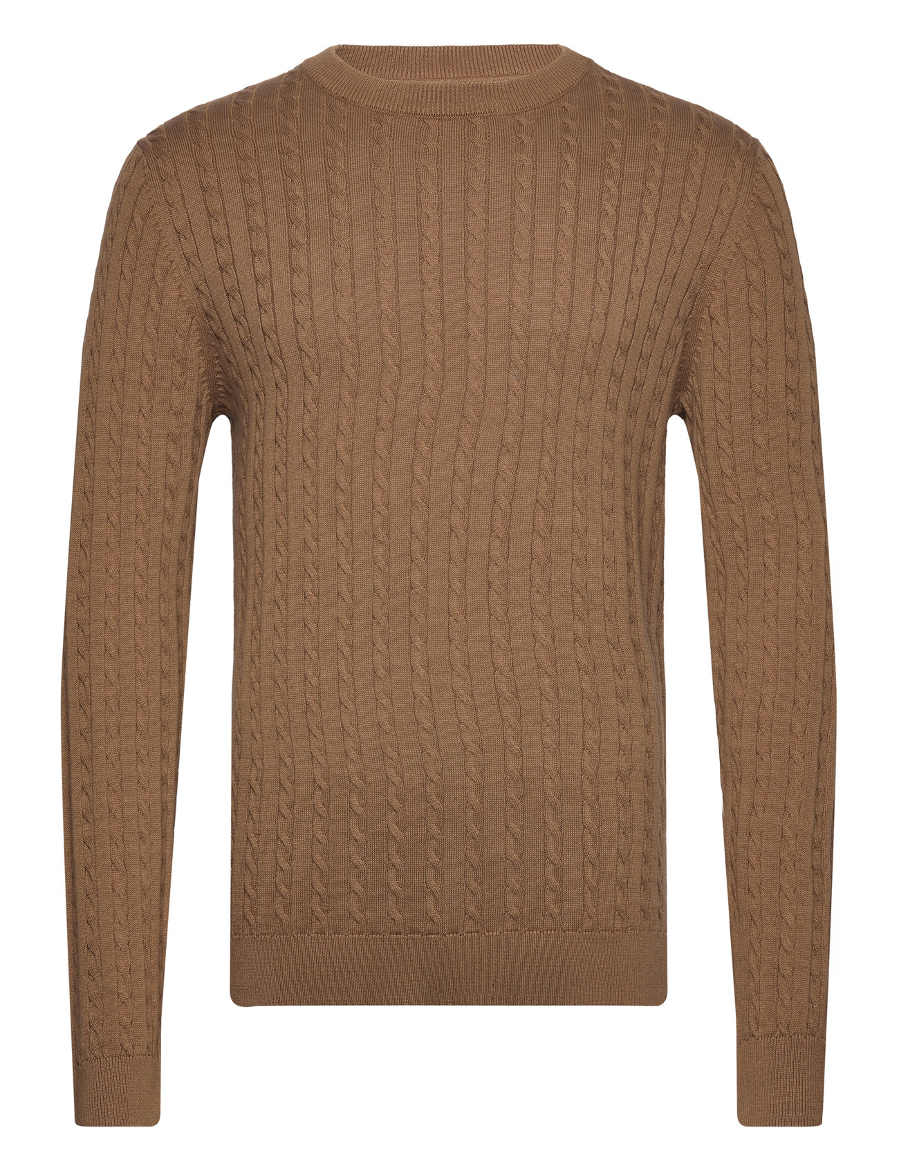 Jjcarlson Knit Crew Neck Brown Jack & J S