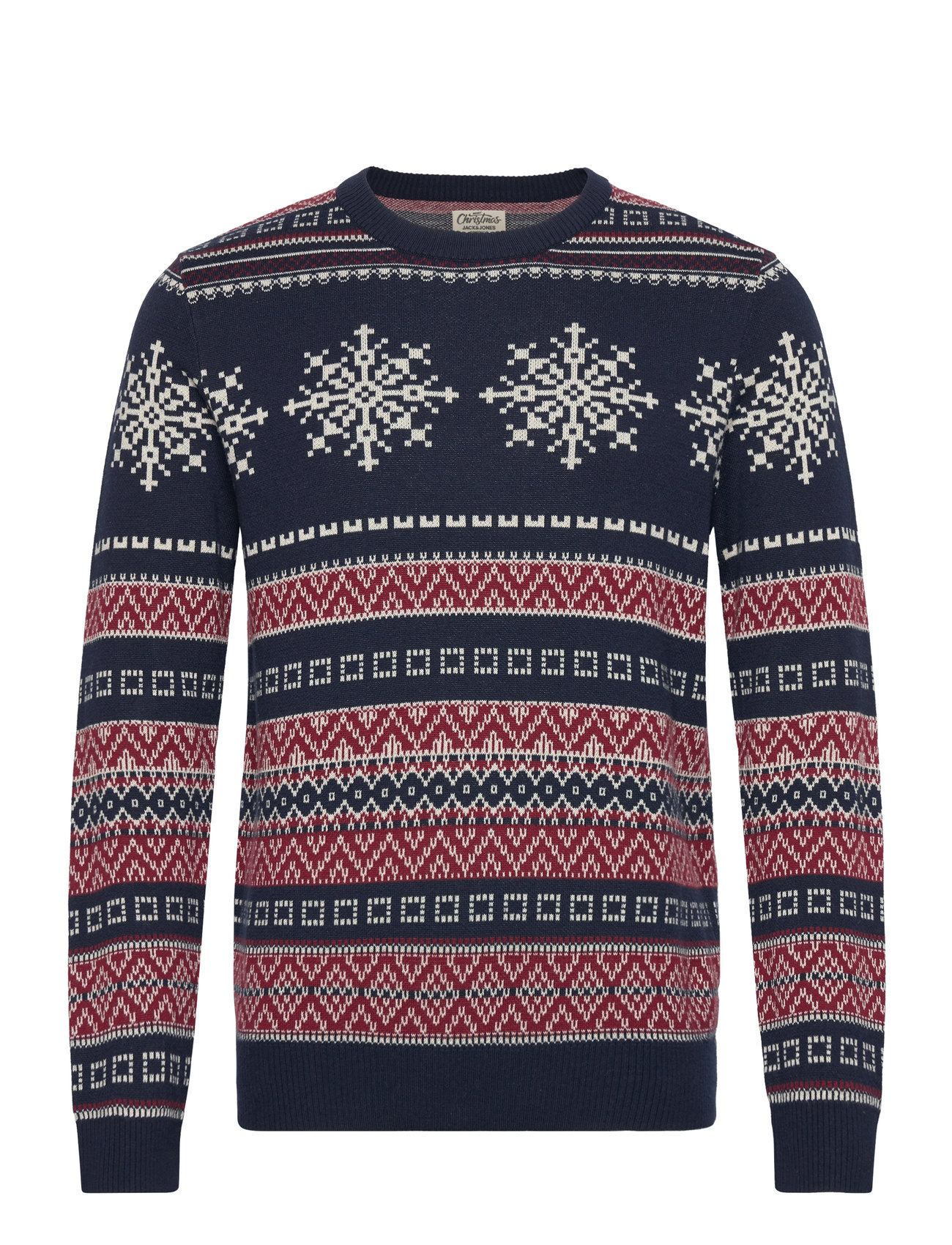 Jjxmas Snowball Knit Crew Neck Navy Jack & J S