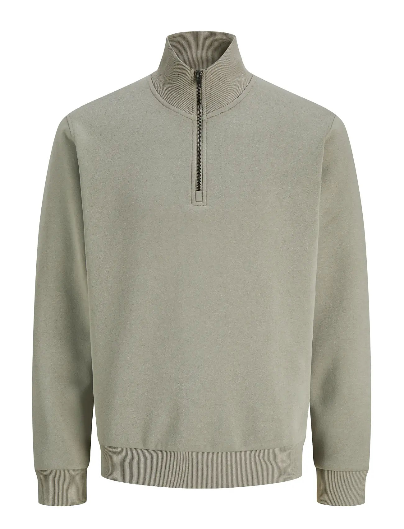 JACK & JONES Jjebradley Sweat Half Zip Noos Khaki - L - Herren