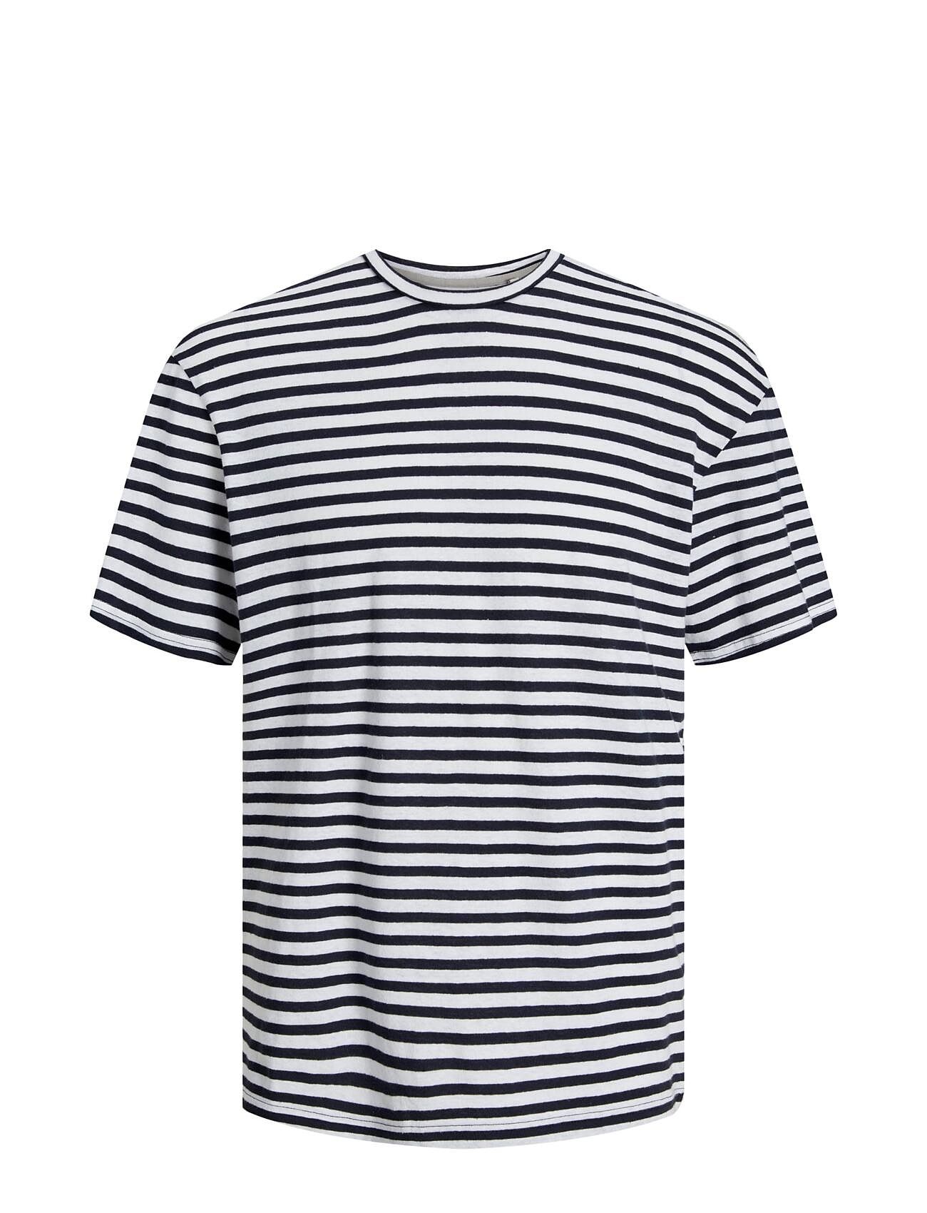 Jprcc Soft Linen Blend Ss Tee Navy Jack & J S