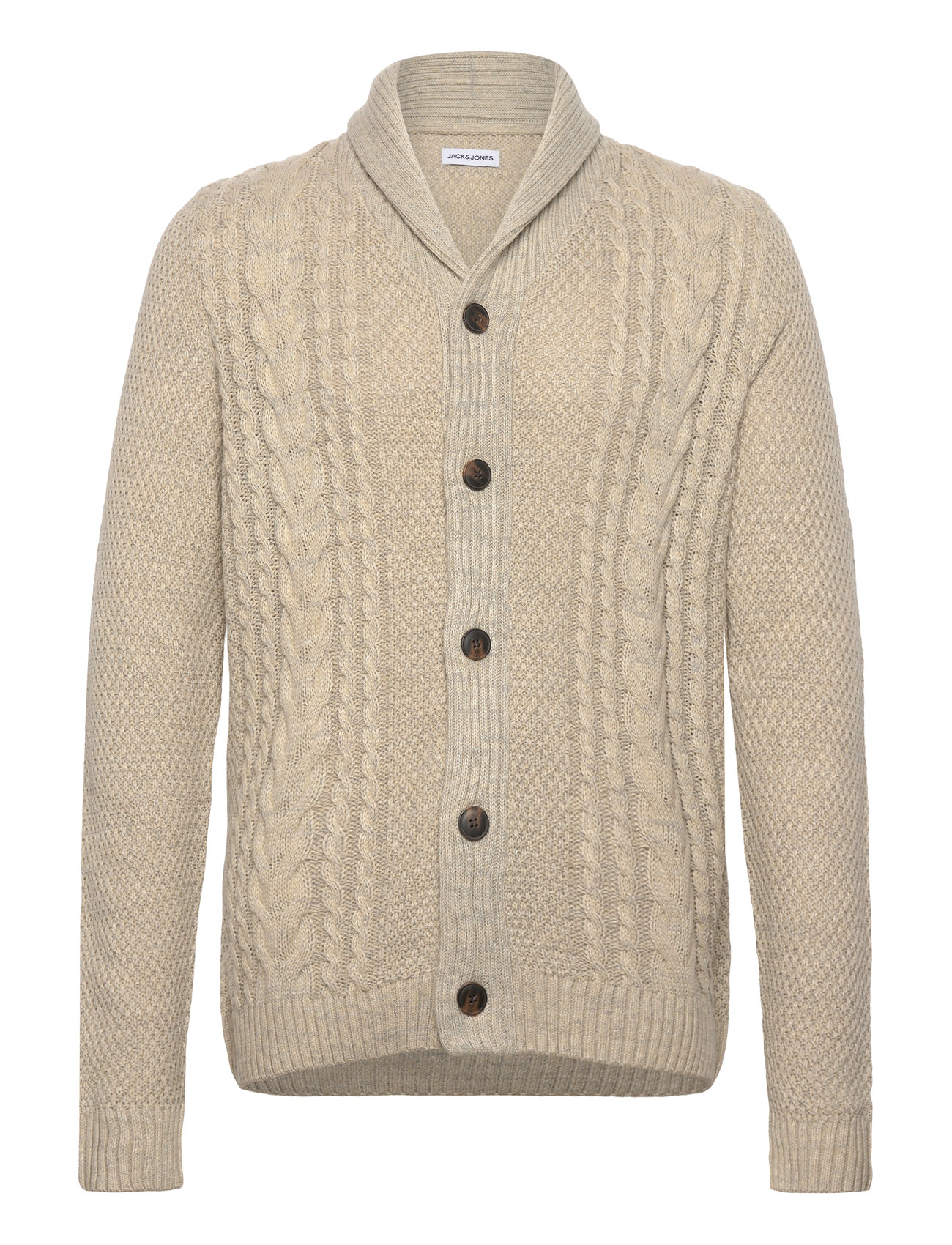 Jjcraig Knit Shawl Neck Aw24 Green Jack & J S