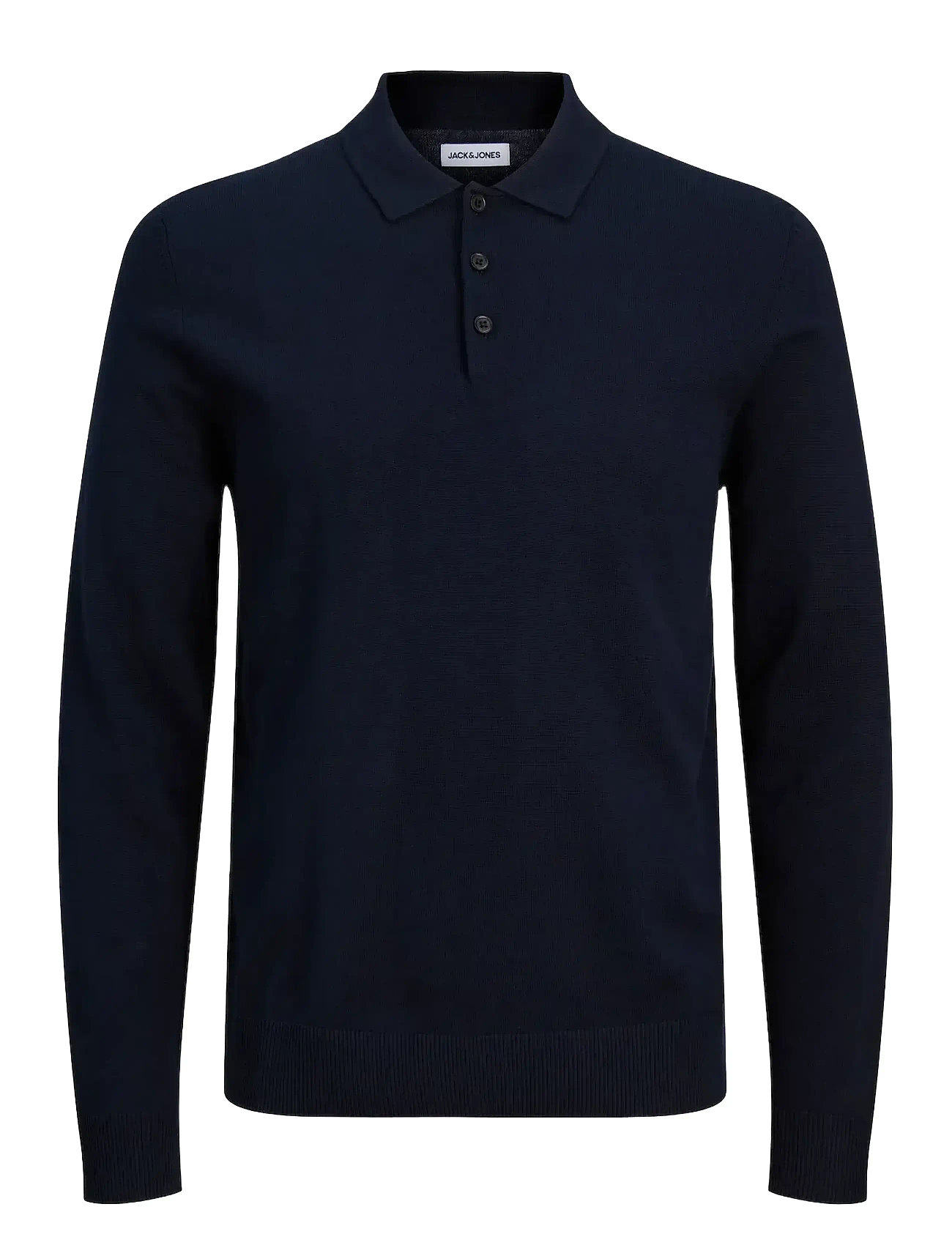 Jjfred Knit Ls Polo Aw24 Navy Jack & J S