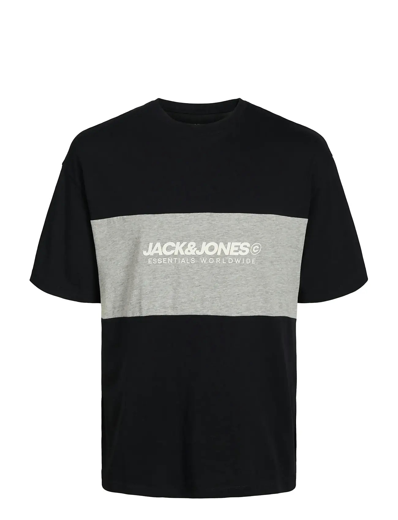 JACK & JONES Jjelegacy Blocking Tee Ss O-Neck Noos Schwarz - XL - Herren